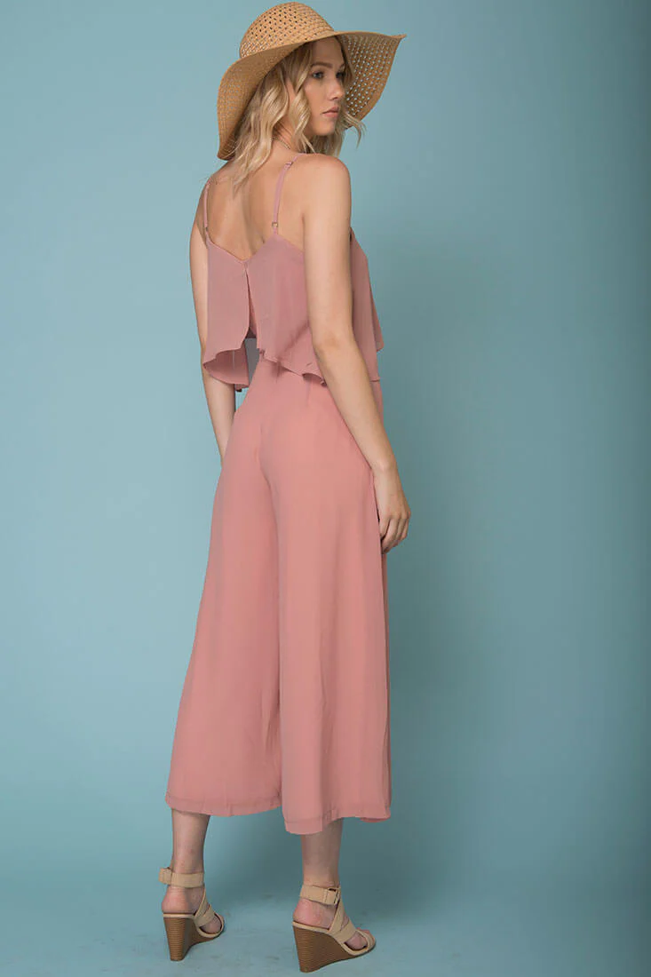 Milena Dressy Jumpsuit Dusty Pink - Image 5