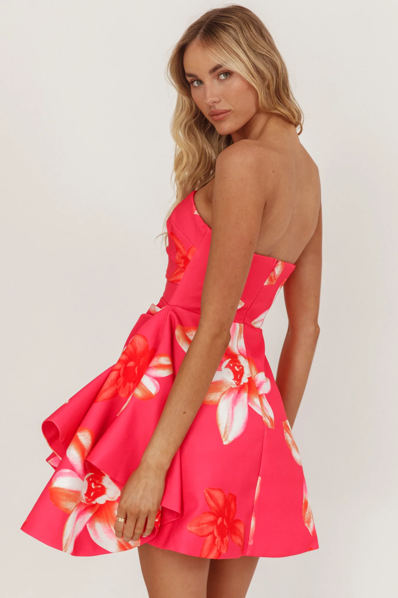 Minnesota Strapless Mini Dress Orchid Pink - Image 2