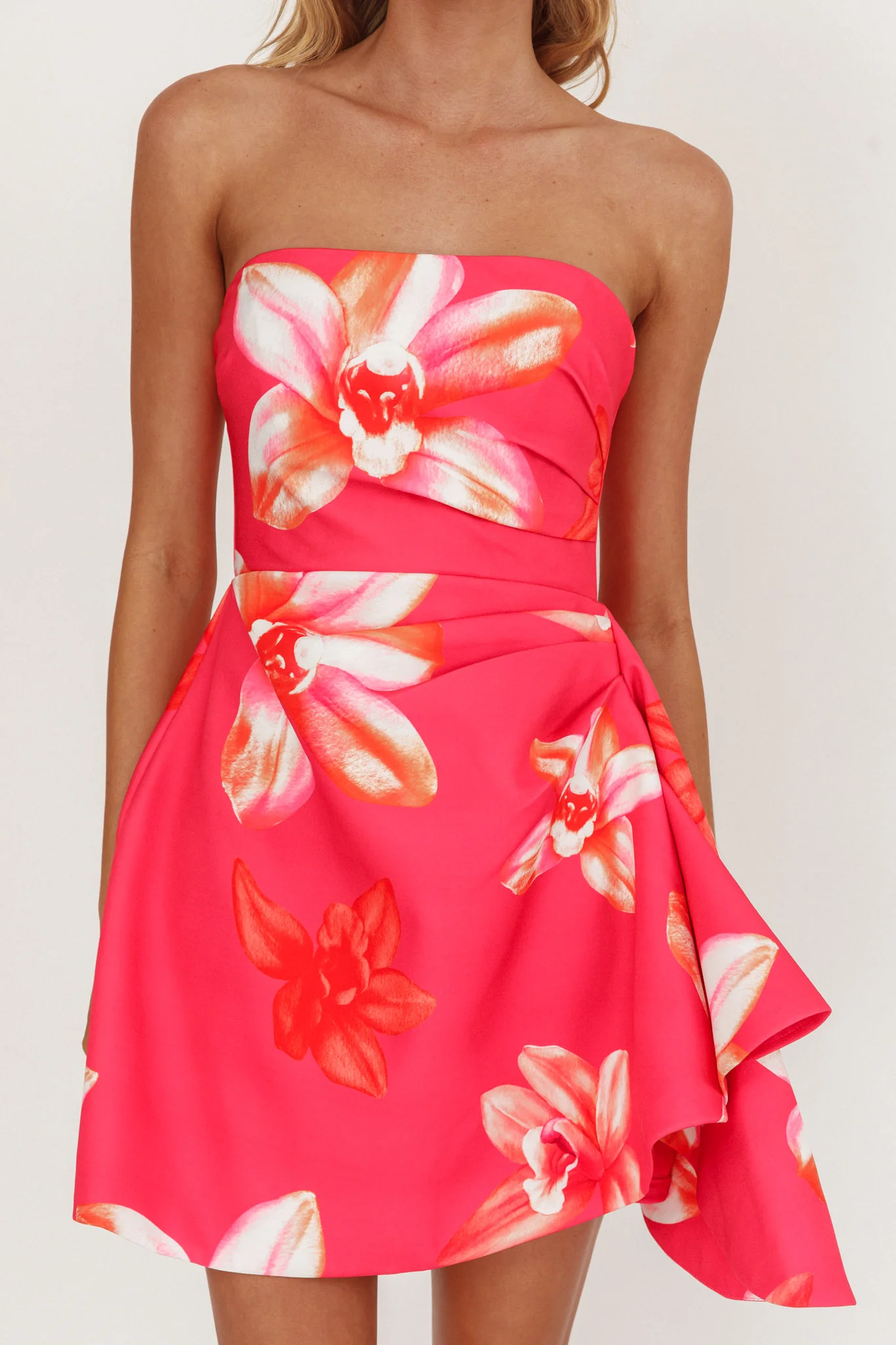 Minnesota Strapless Mini Dress Orchid Pink - Image 3