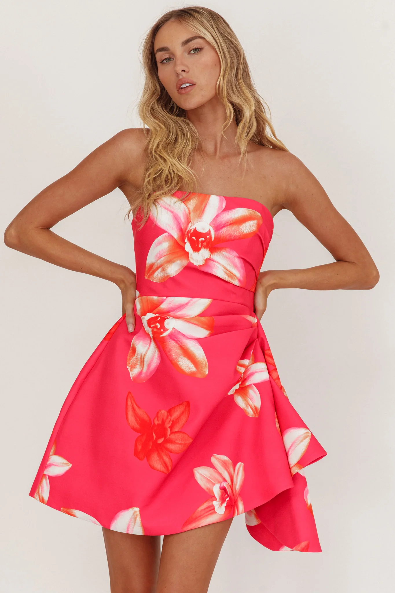 Minnesota Strapless Mini Dress Orchid Pink - Image 5