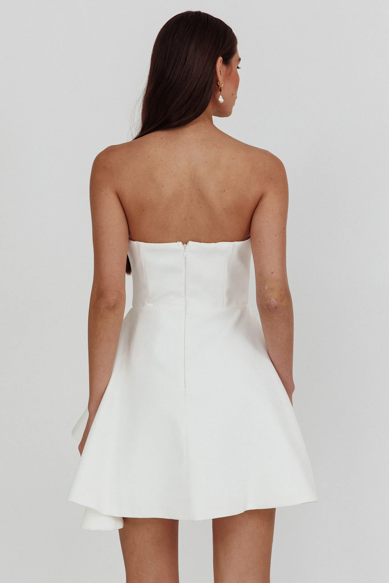 Minnesota Strapless Mini Dress White - Image 2