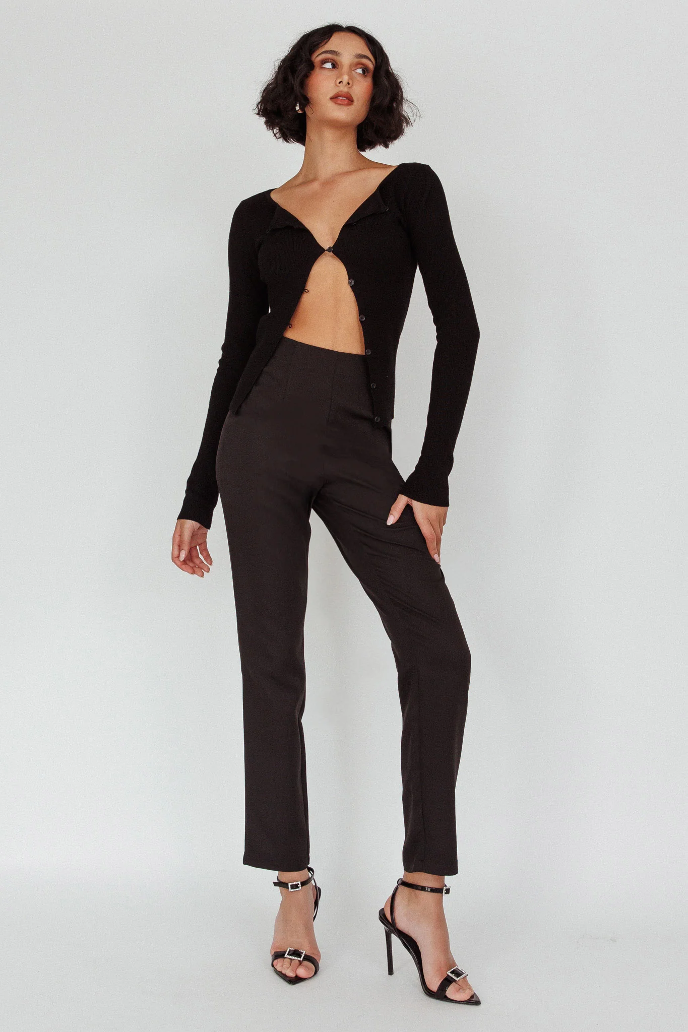 Moonlight Tango High Waist Pants Black - Image 2