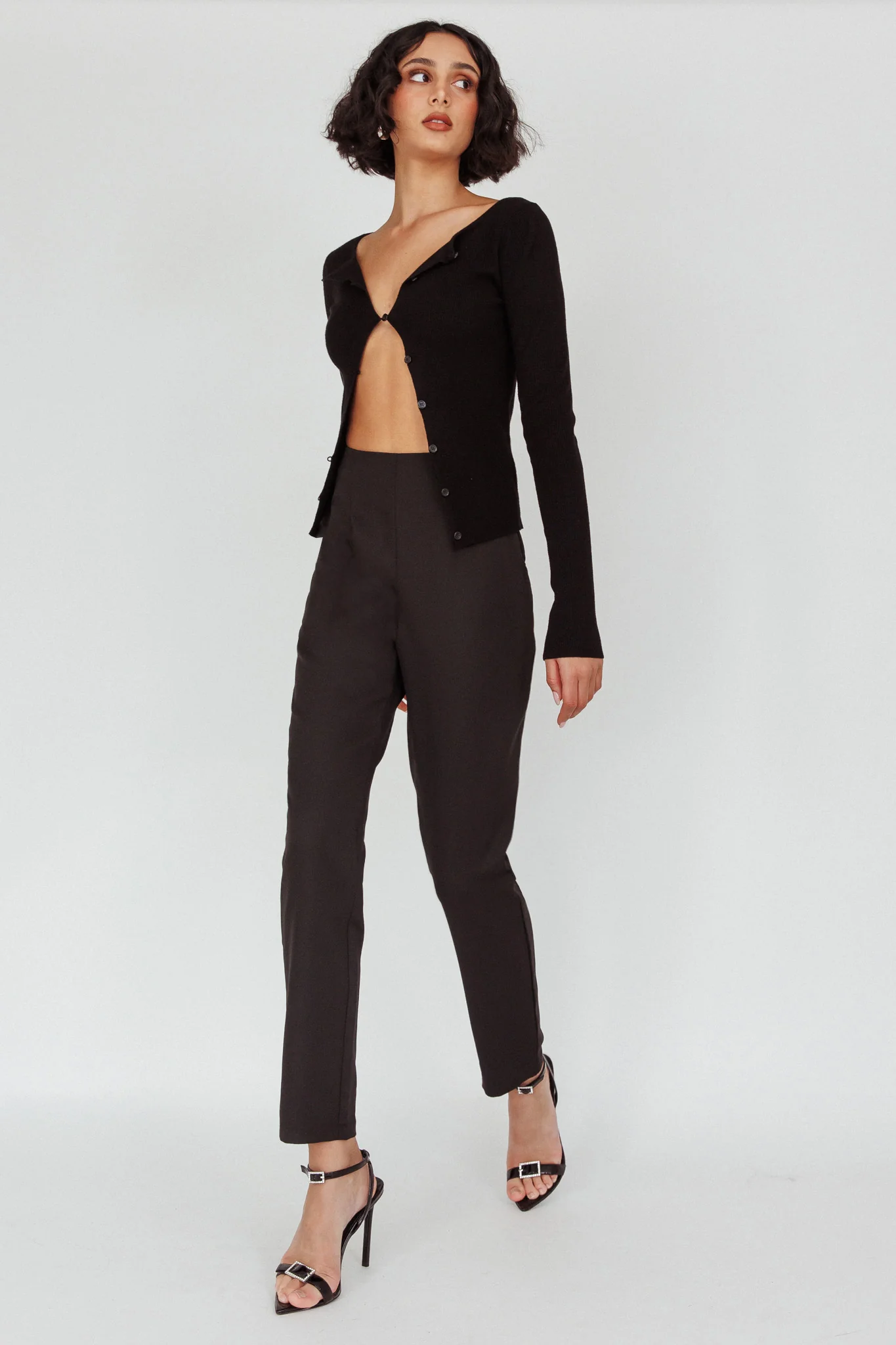 Moonlight Tango High Waist Pants Black - Image 4