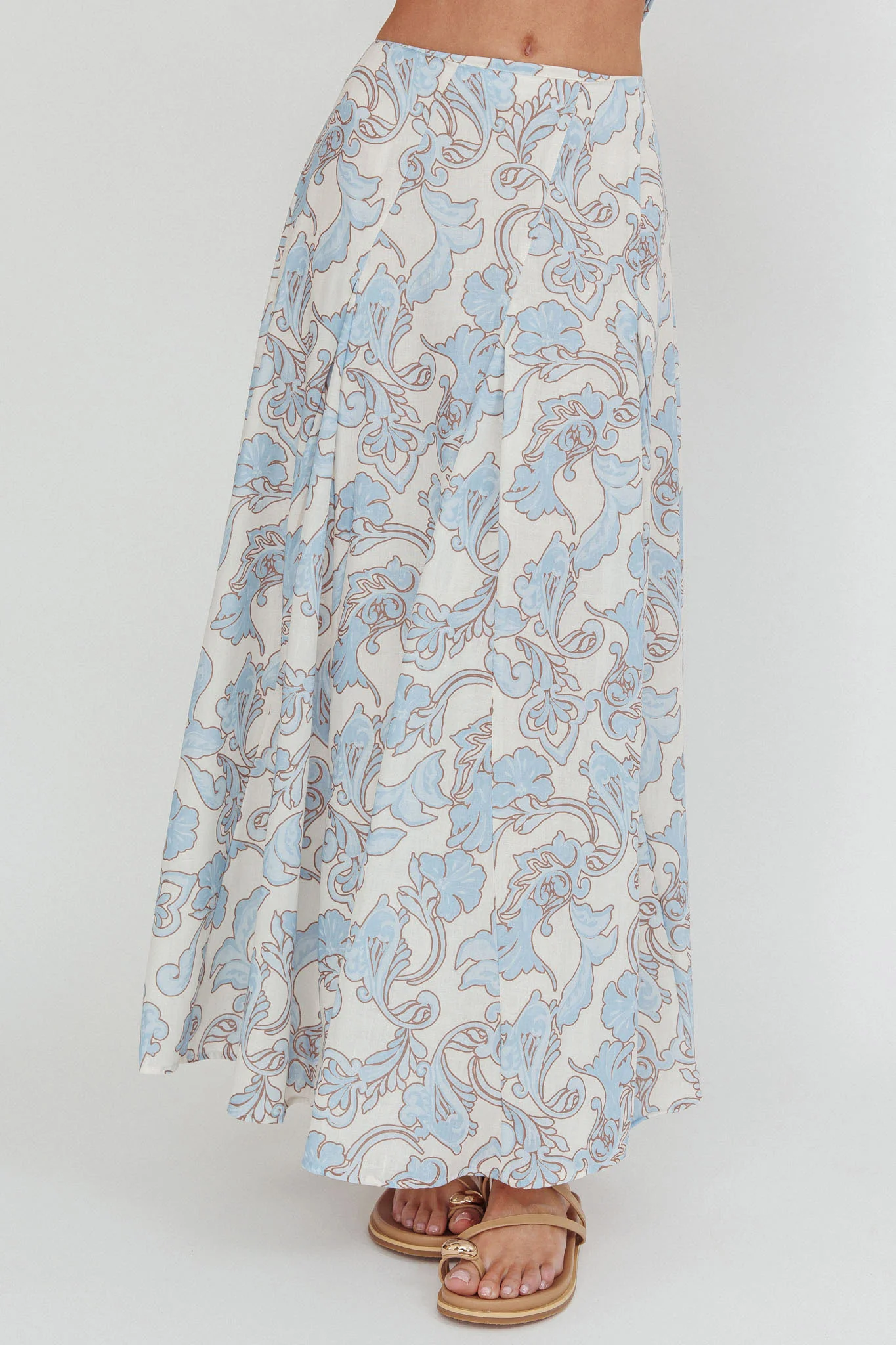Morning Lights Godet Maxi Skirt Paisley - Image 3
