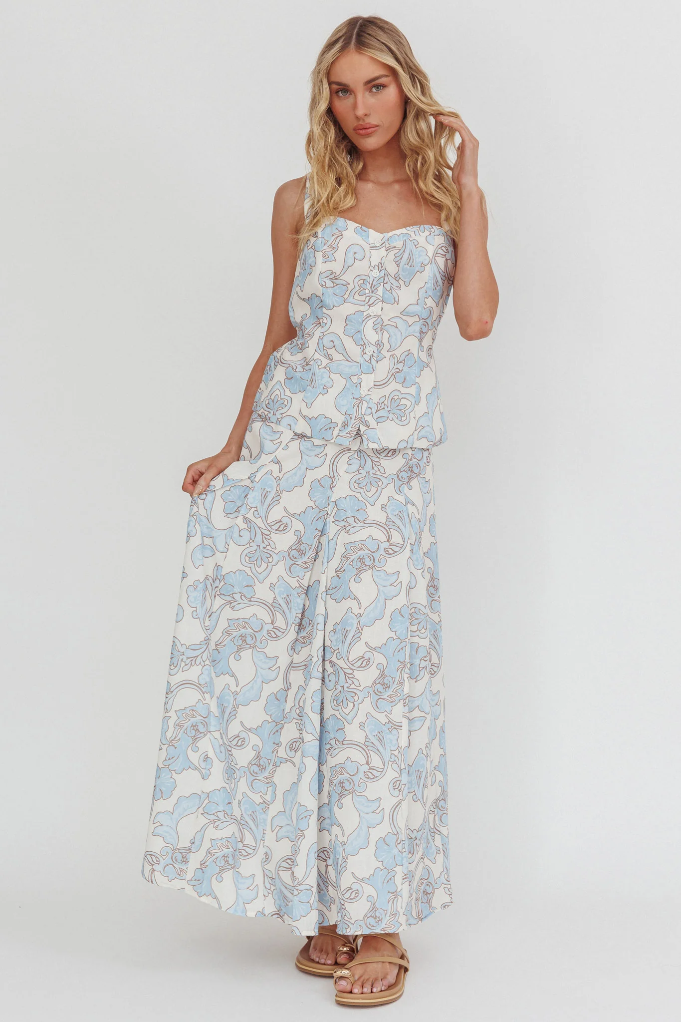 Morning Lights Godet Maxi Skirt Paisley - Image 5