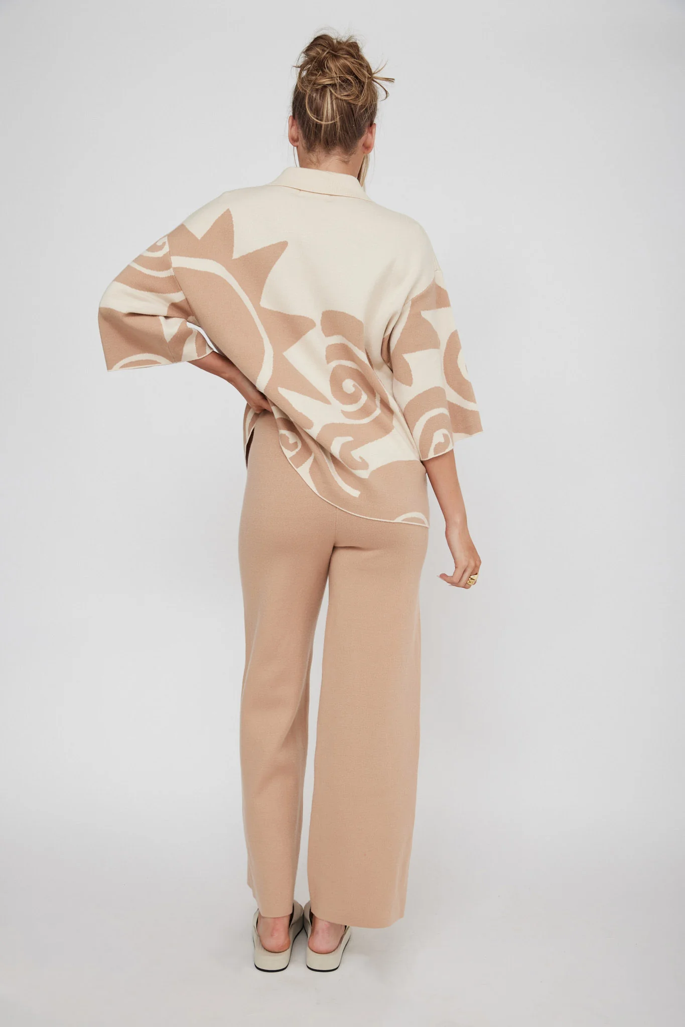 Nalani Knit Pants Wood - Image 3