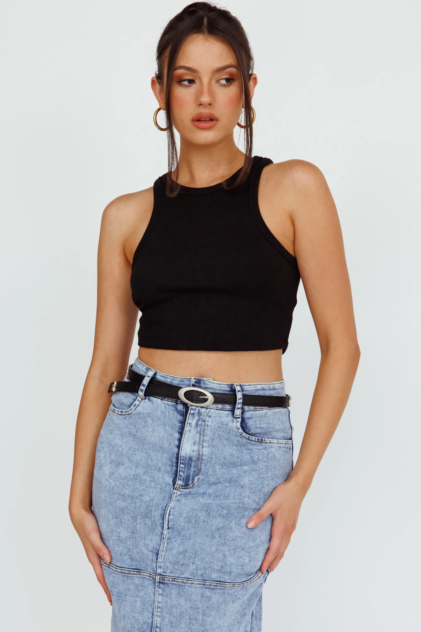 Nerissa Slim Star Belt Black - Image 3