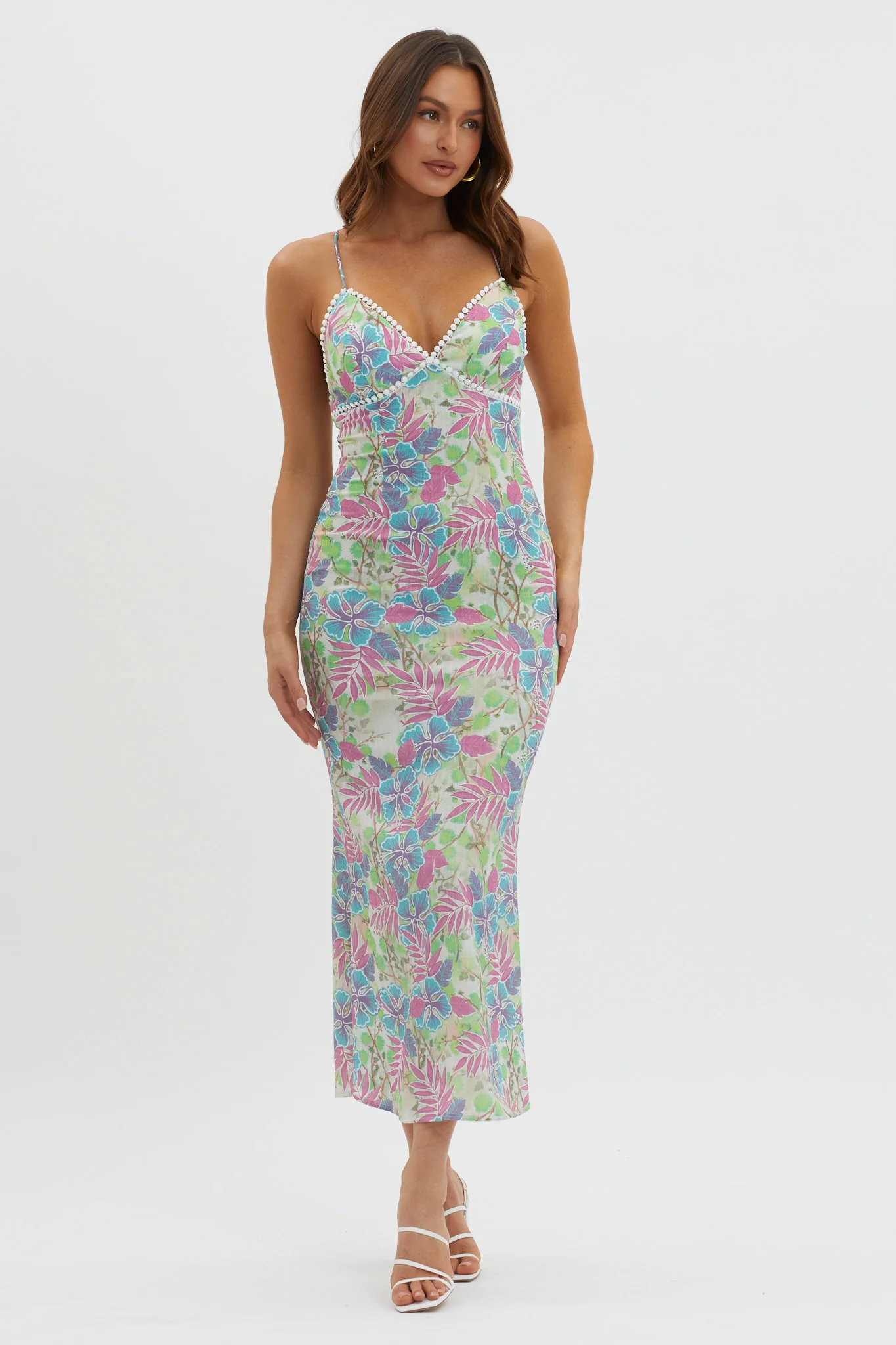 New Acquaintance Low Back Dress Floral Pink - Image 5