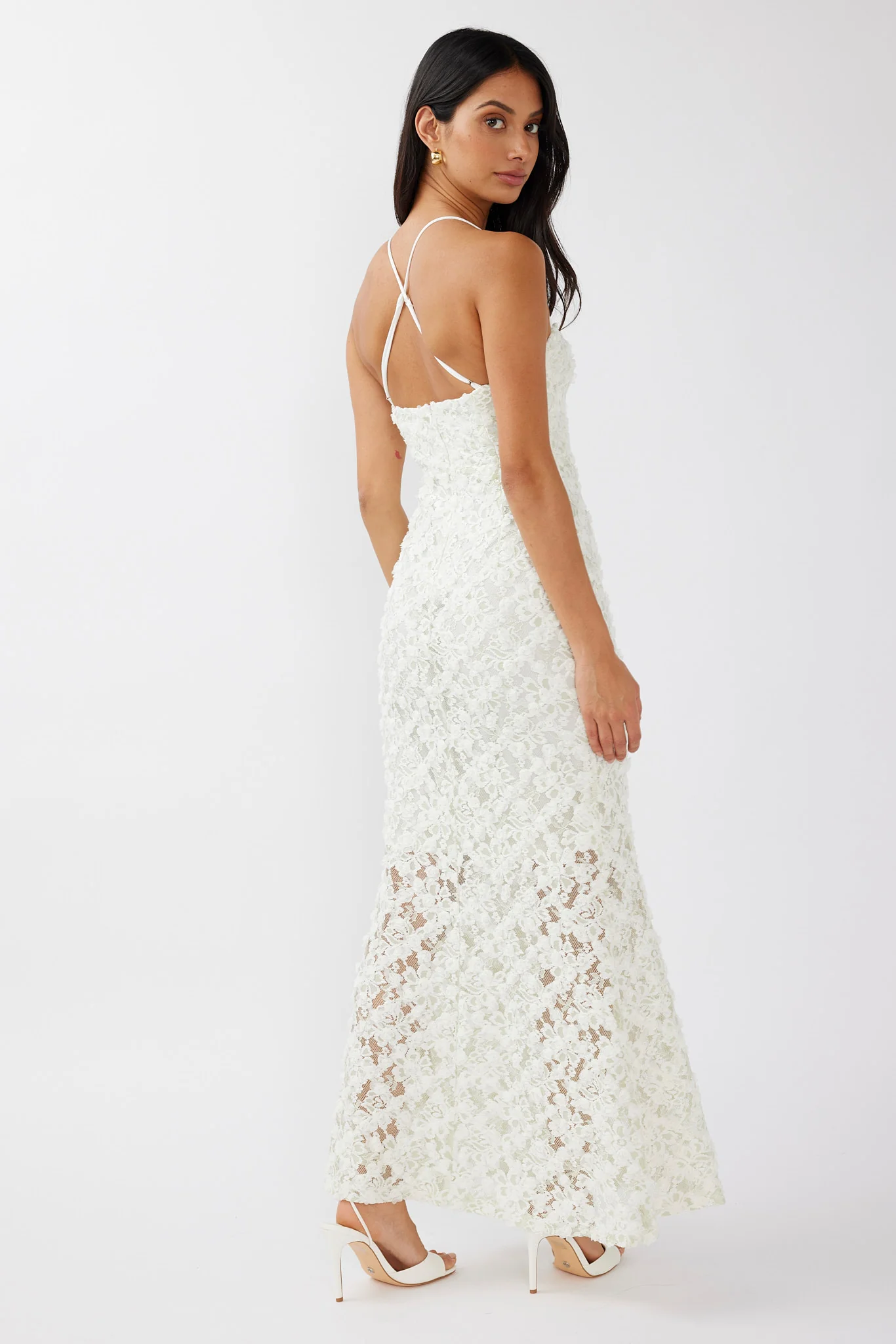 New Beginnings Sweetheart Neckline Lace Dress Mint - Image 3