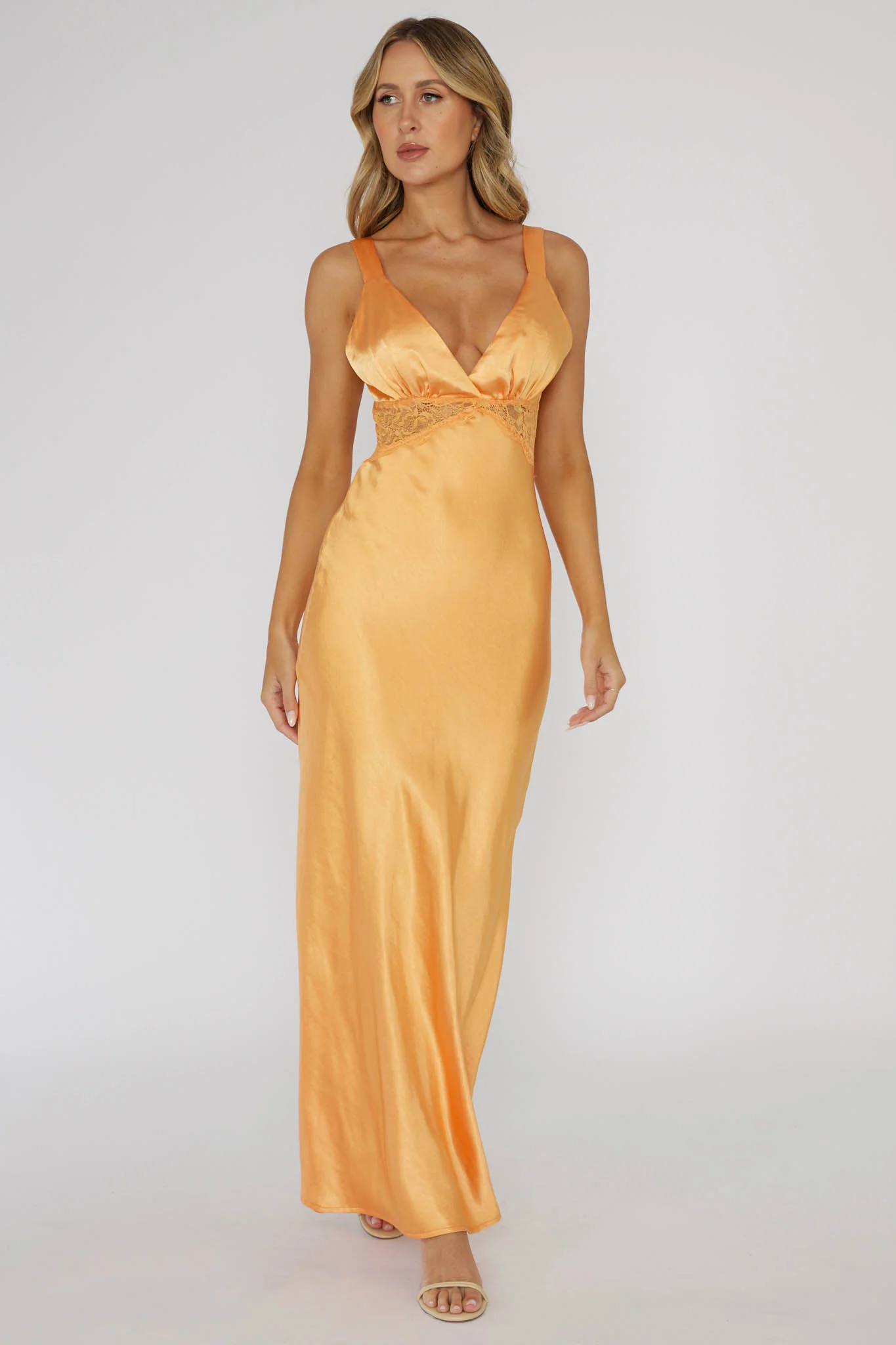 One Heart Lace Insert Maxi Dress Mango - Image 2