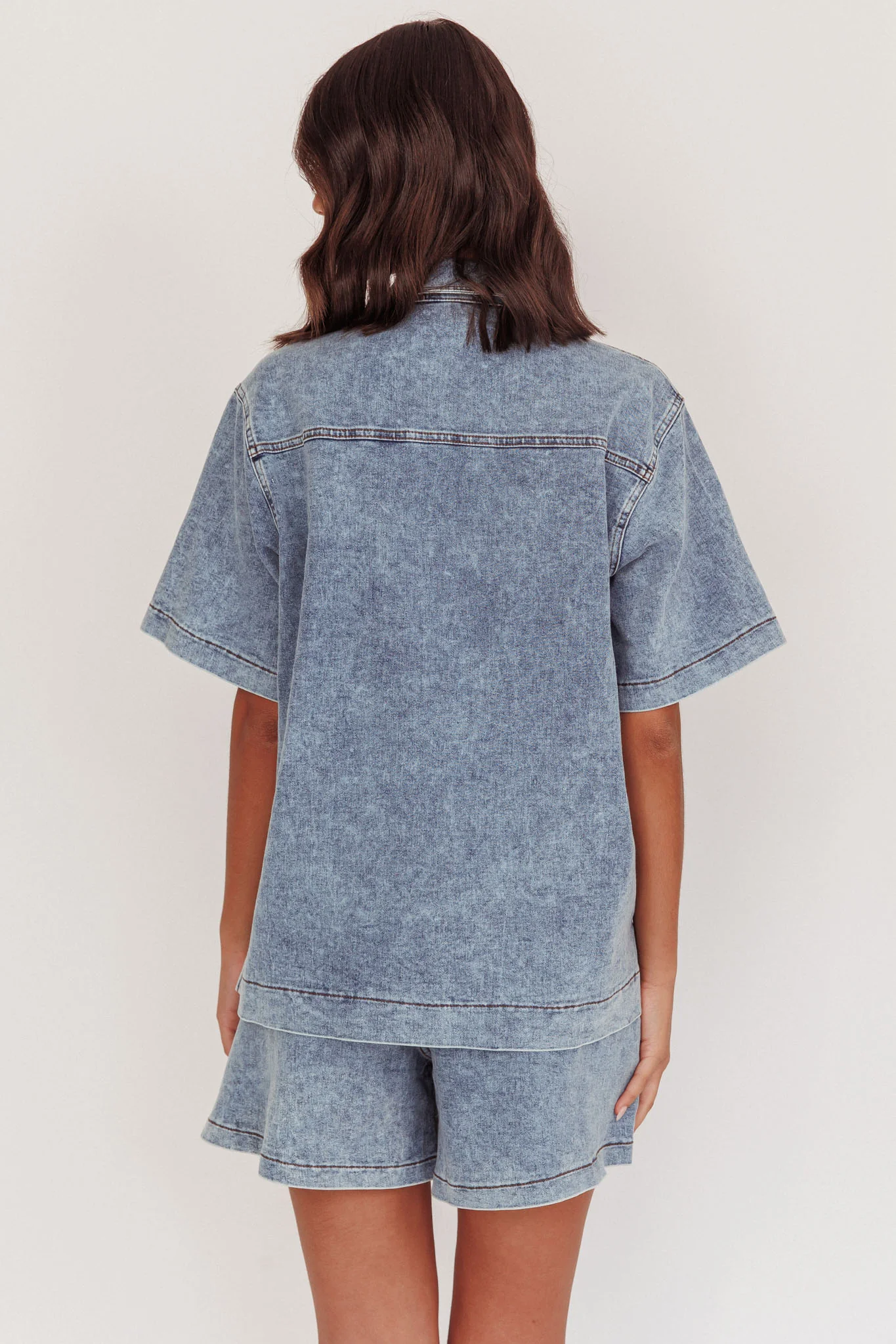 Ottawa Button Up Shirt Denim Blue - Image 5