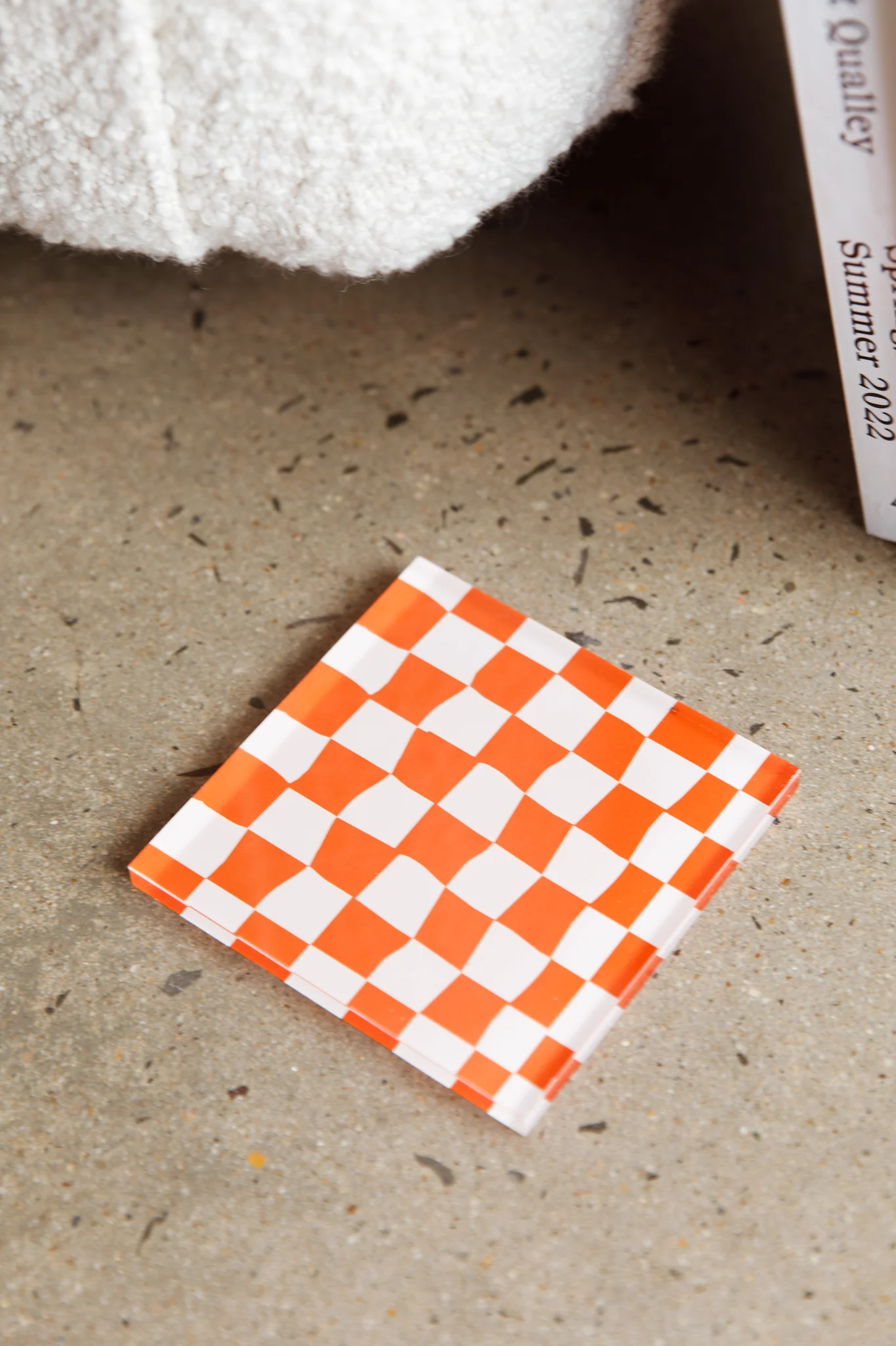 Paradiso 4pc Chessboard Acrylic Coaster Set - Image 7