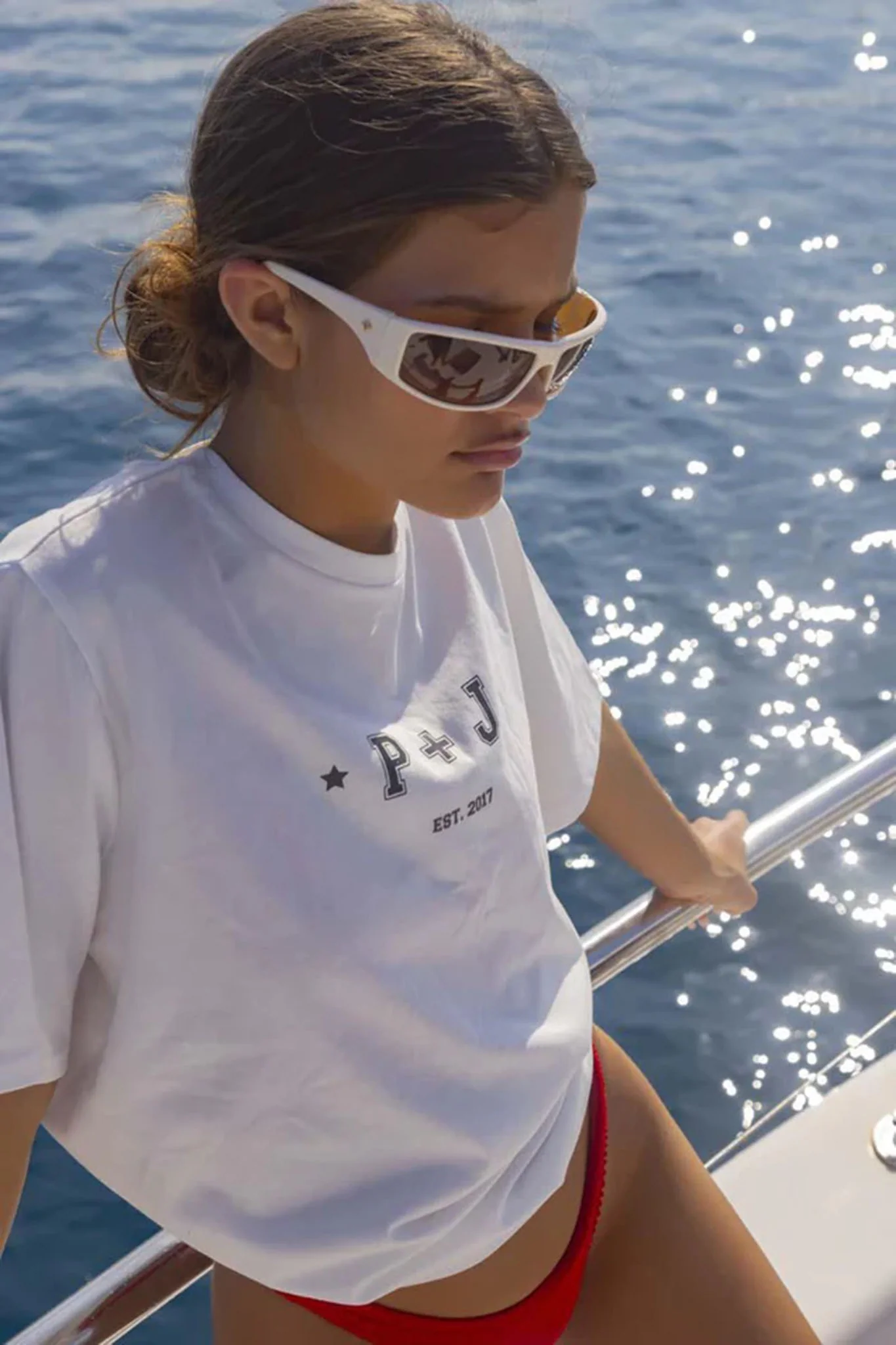 Peta And Jain Tempo Sunglasses Ivory - Image 2