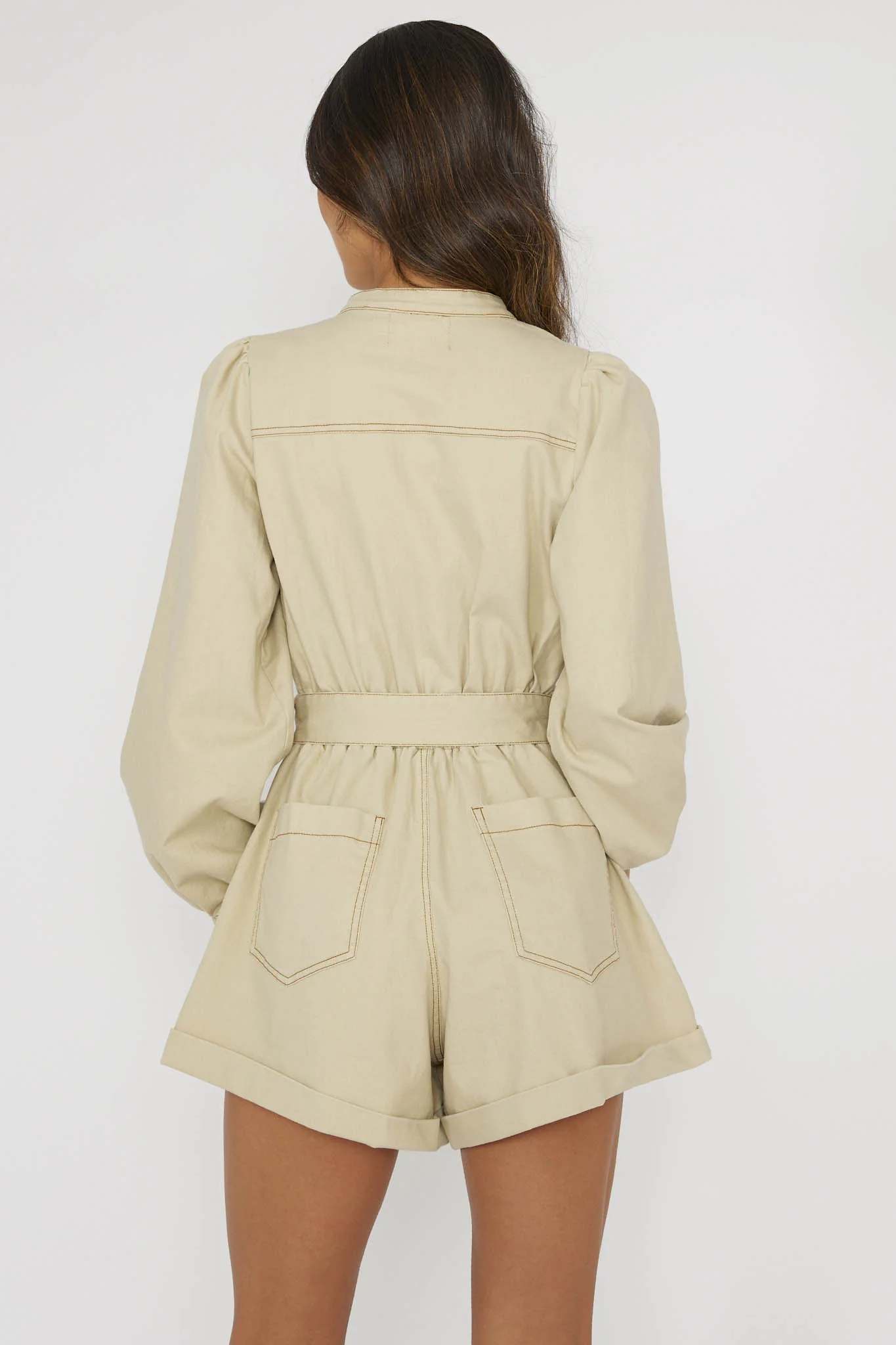 Real World Zip Front Romper Butter - Image 2