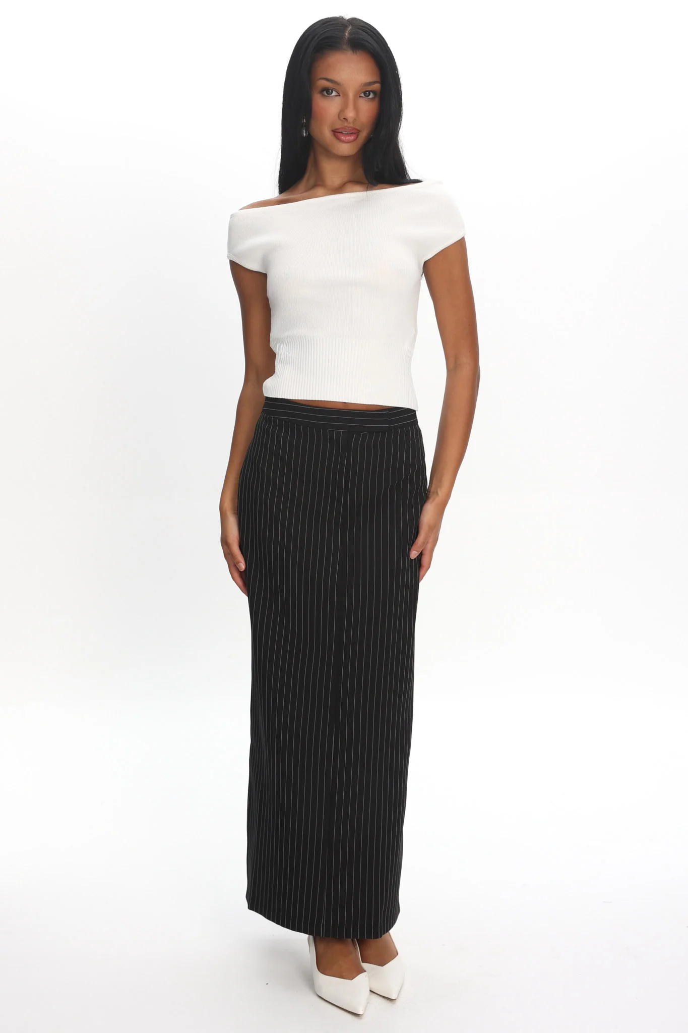 Renza Knit Top White - Image 2