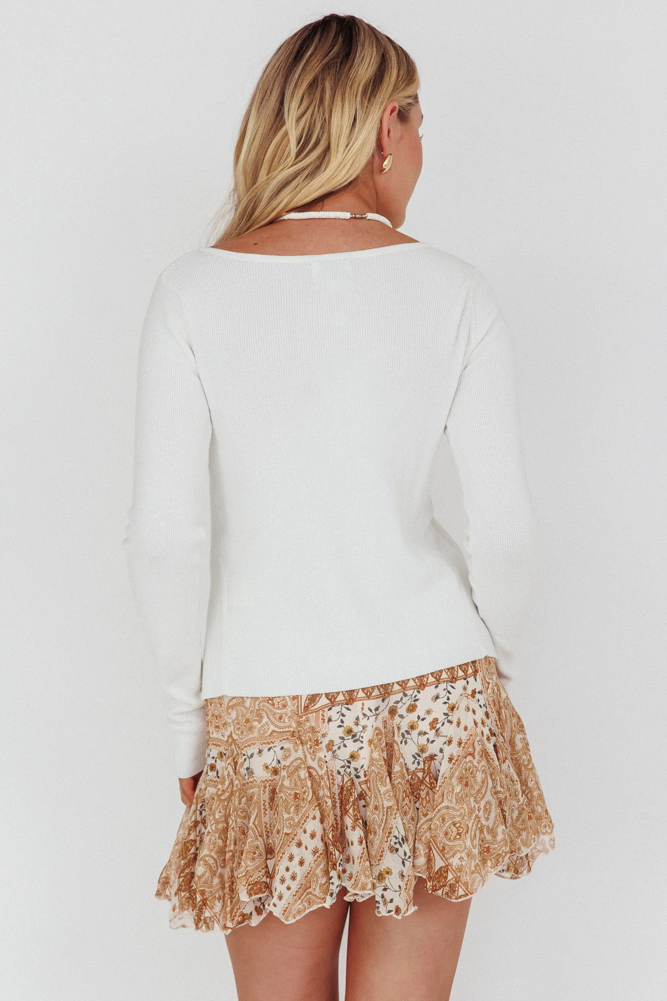 Robyn Flounce Mini Skirt Paisley Multi - Image 3