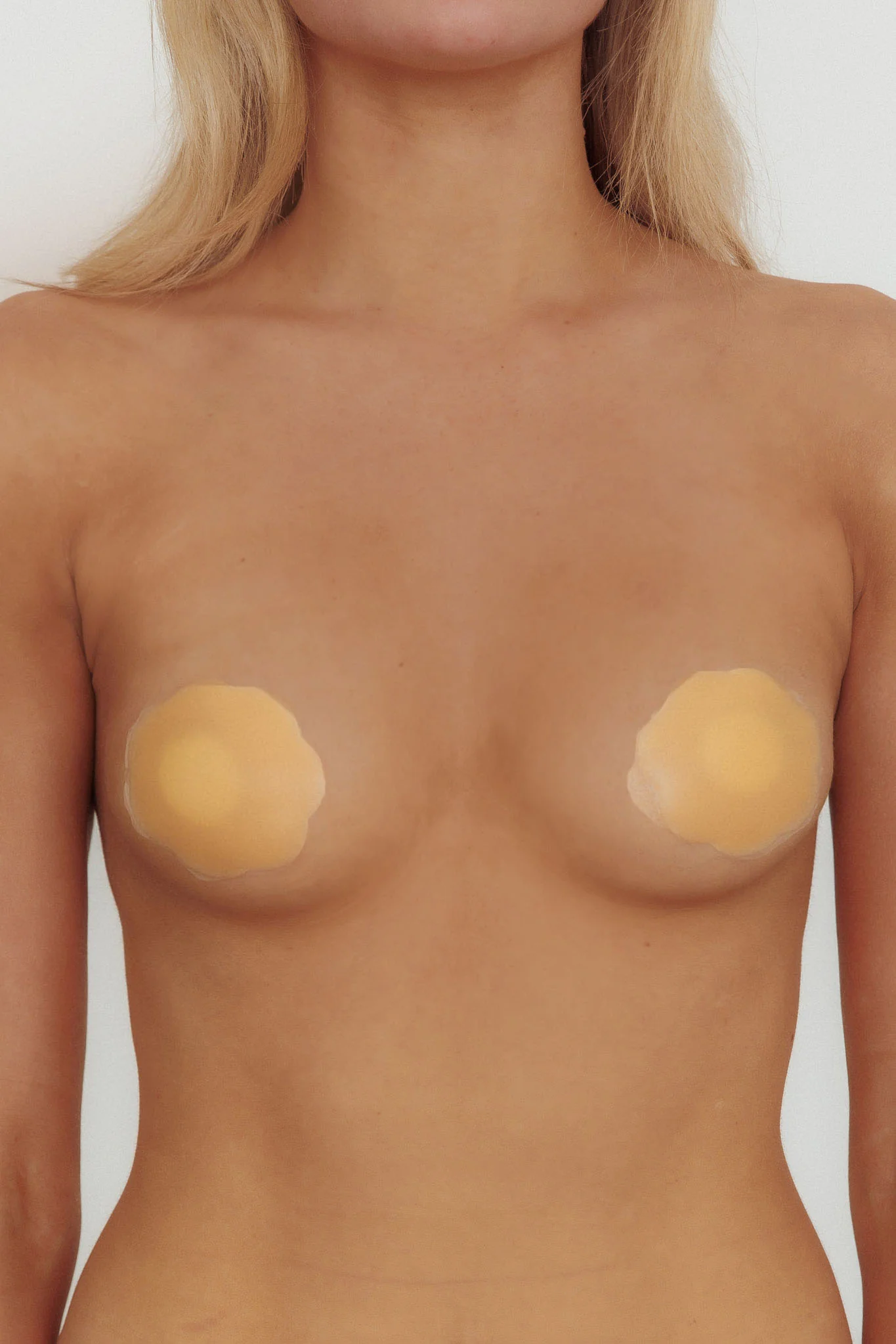Roses Round Silicone Nipple Cover Nude - Image 2