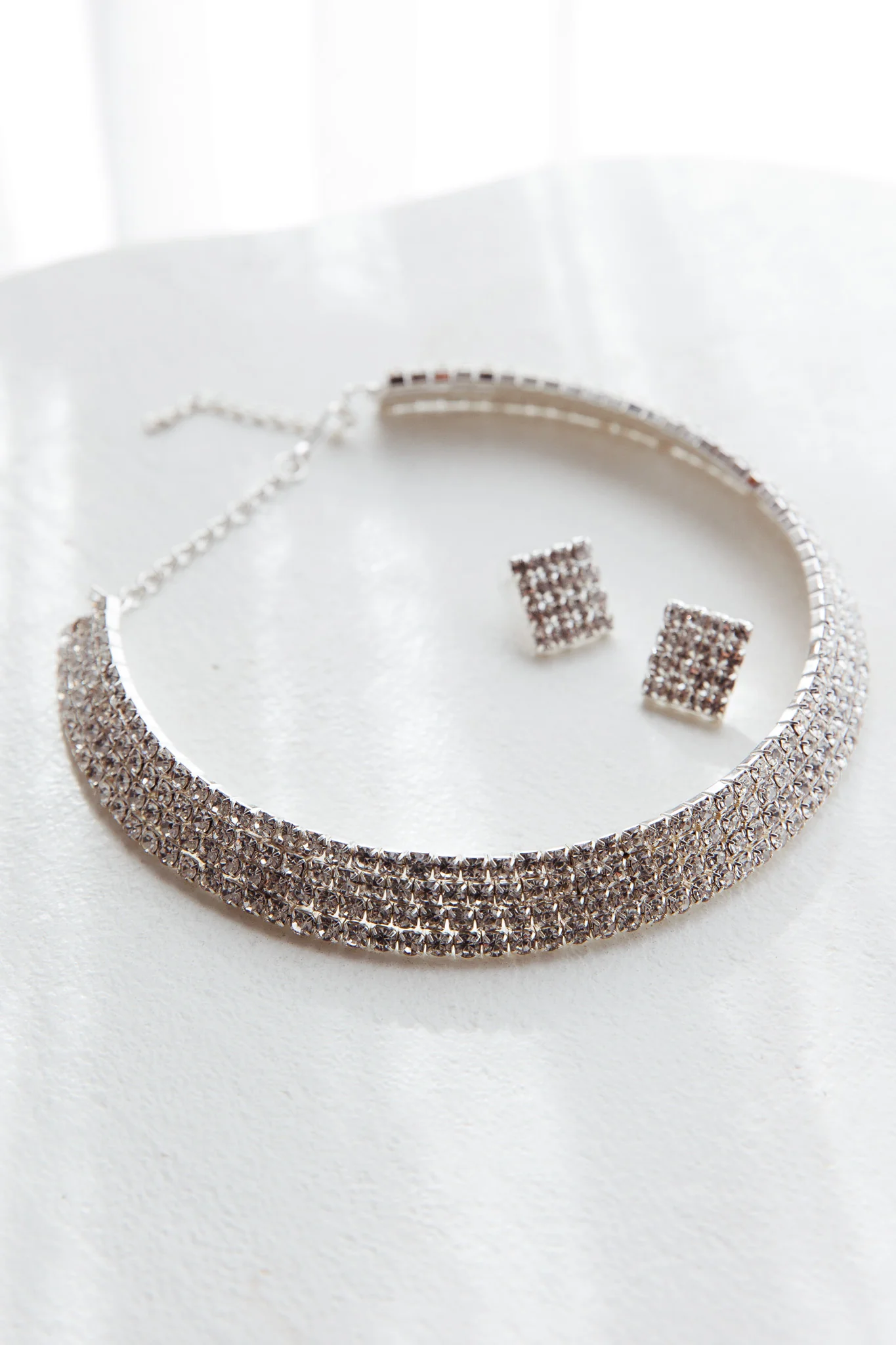 Sade Diamante Jewellery Set Silver - Image 2