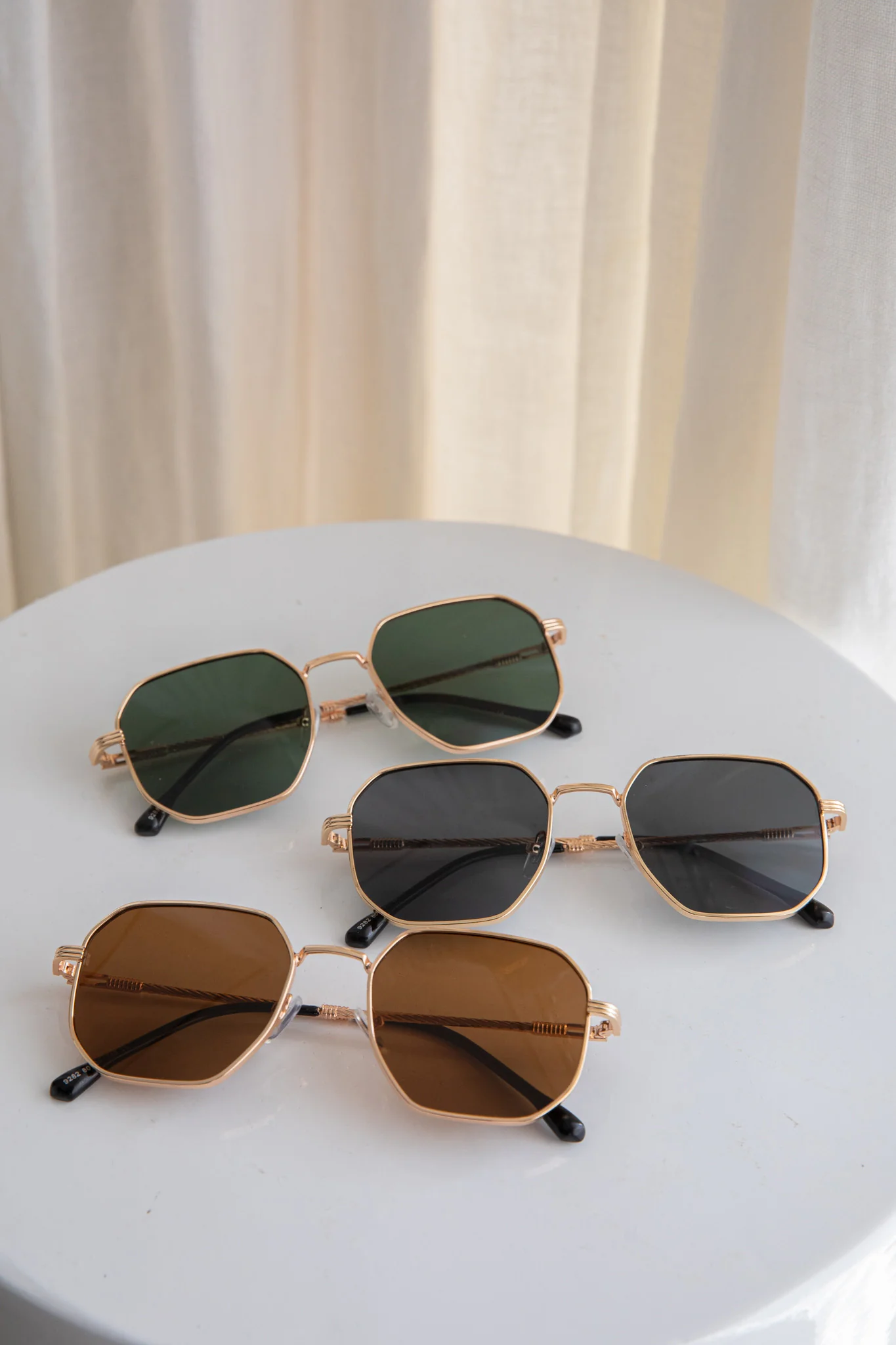 Sahara Aviator Sunglasses Black - Image 9