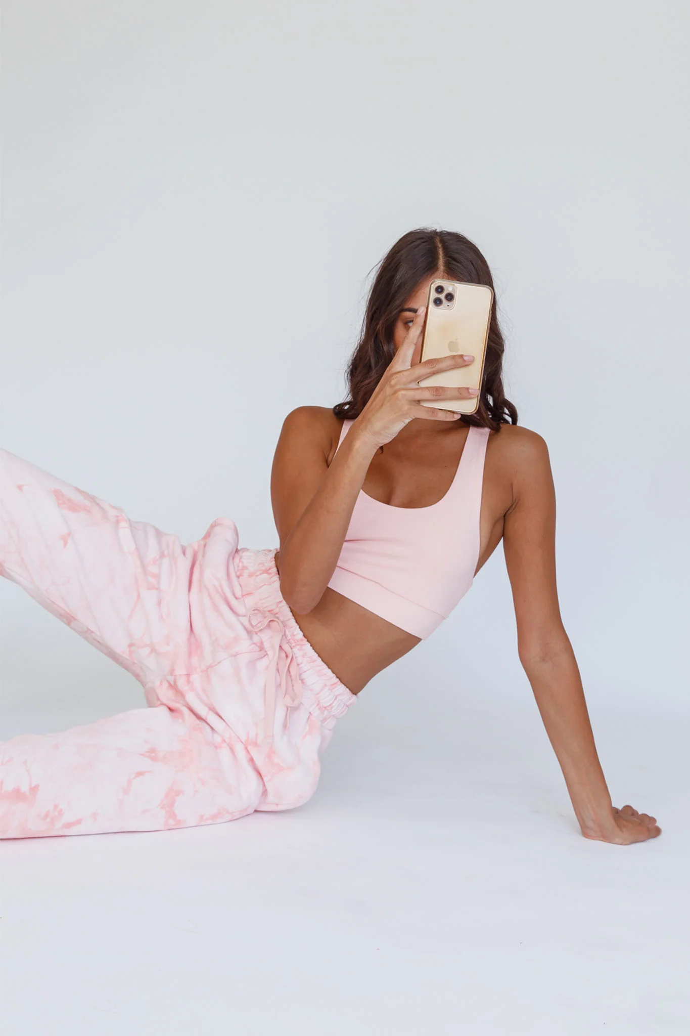 Serene Racerback Crop Top Pink - Image 8