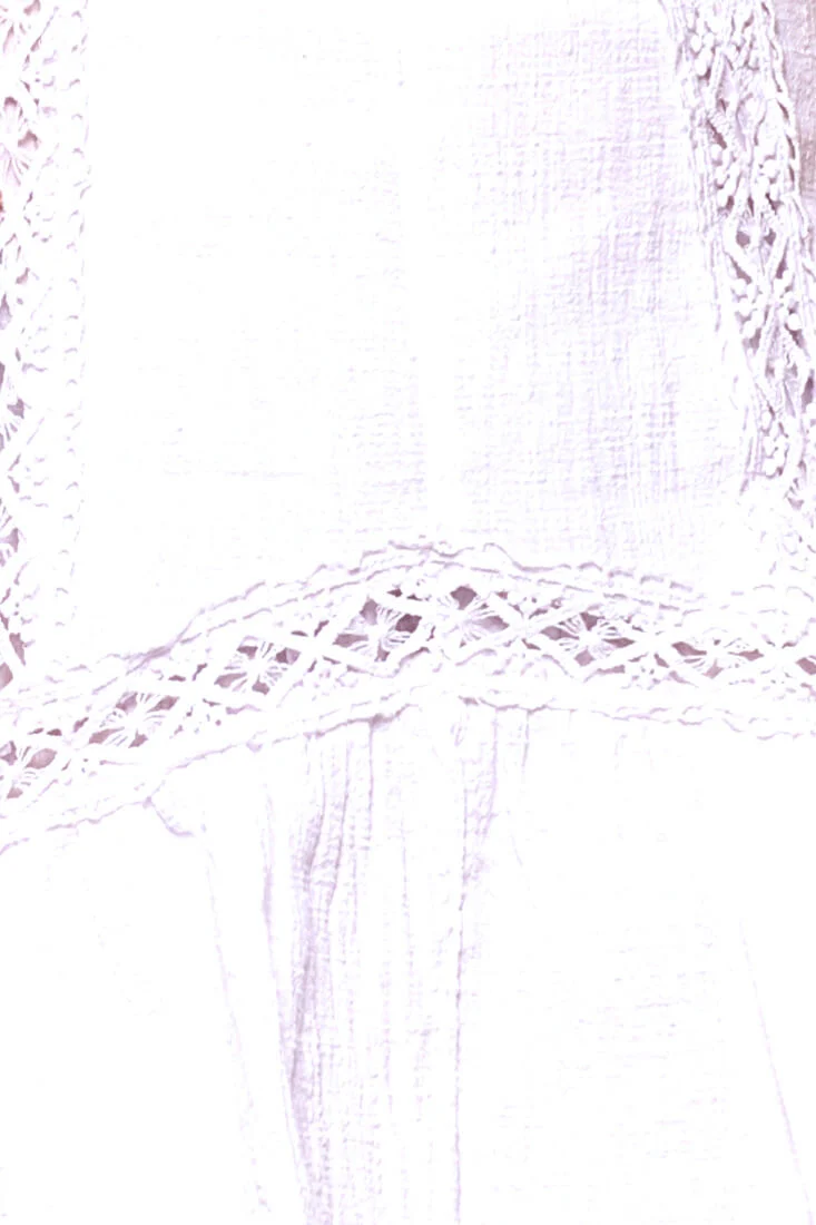Shaana Embroidered V-Neck Mini Dress White - Image 6