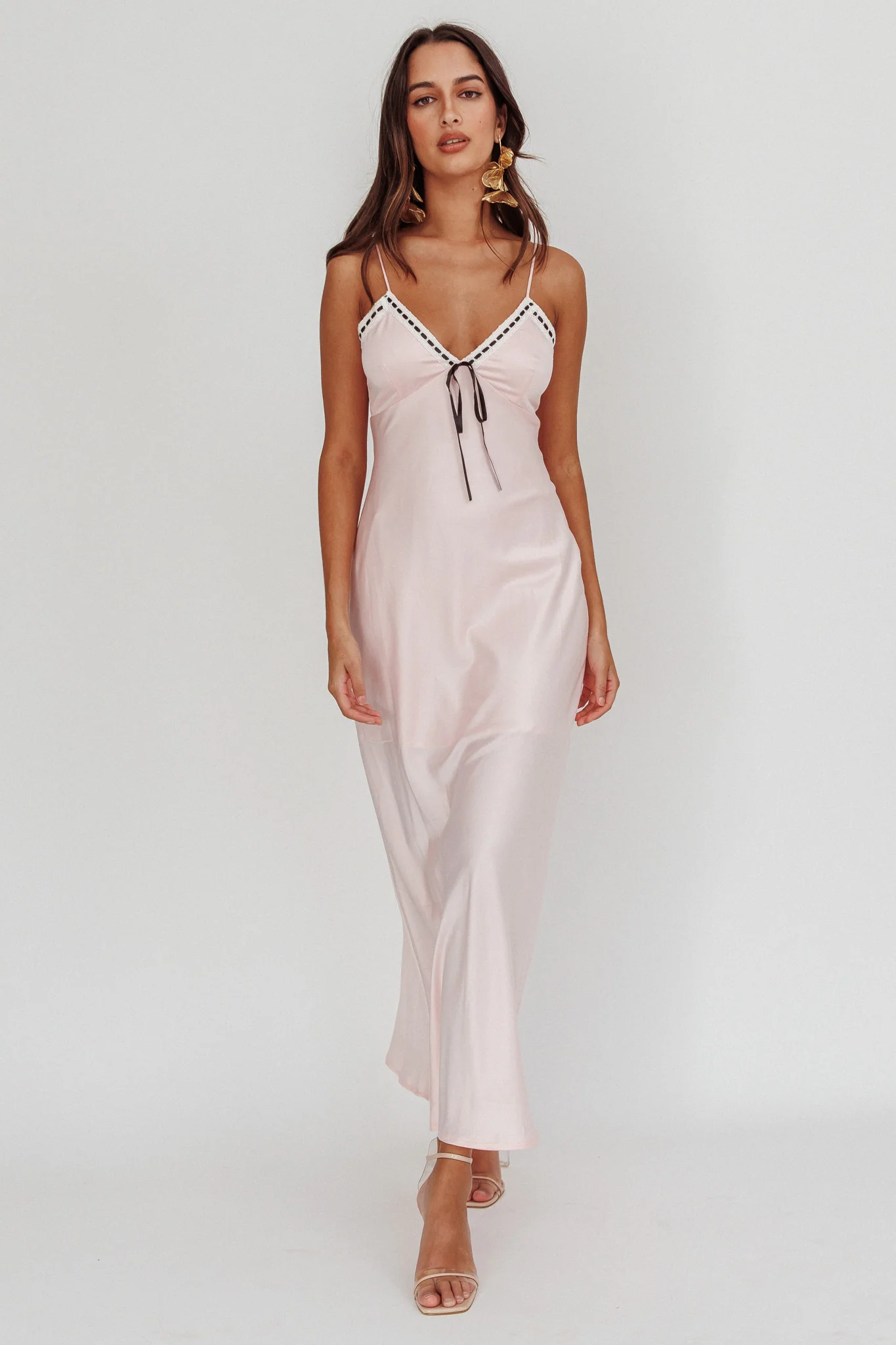 Sharla Bow Bust Maxi Dress Rosewater - Image 4