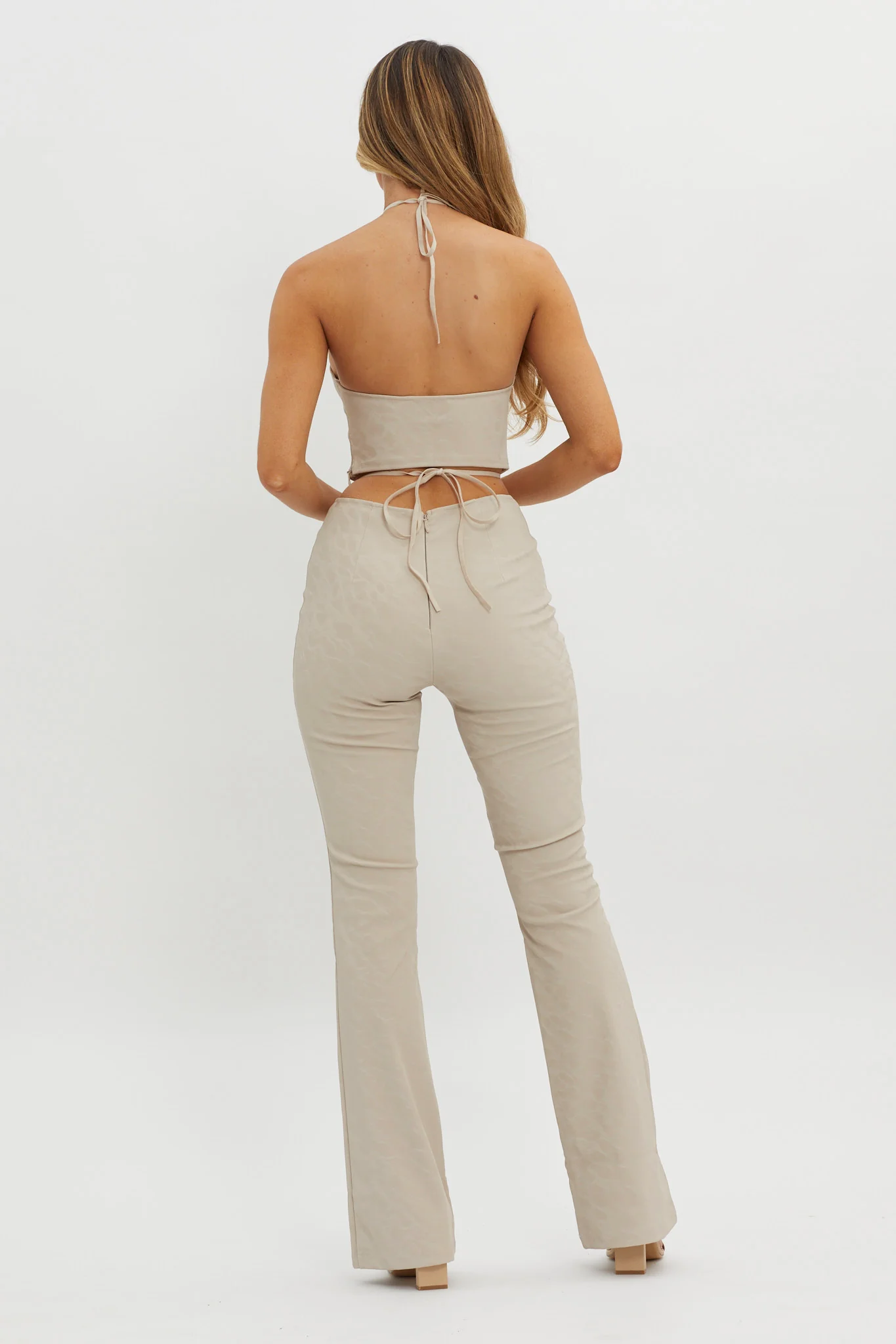 She's A Gemini Faux Leather Pants Dove - Image 3