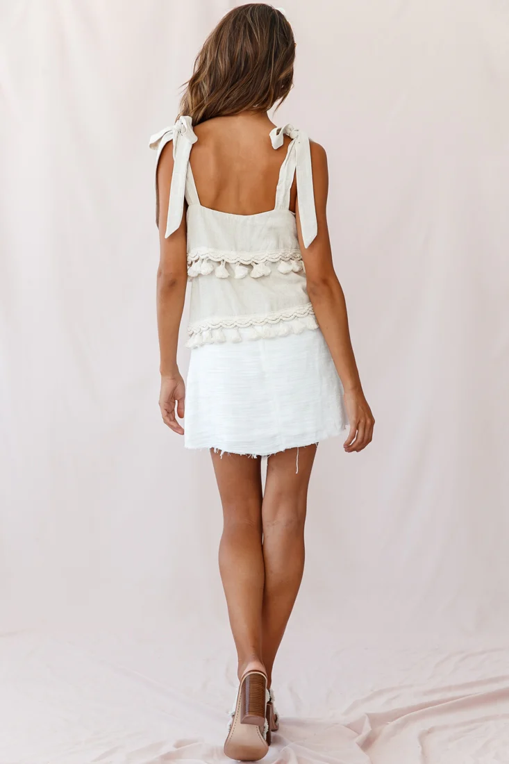 Sirocco Layered Tassel Top Natural - Image 3