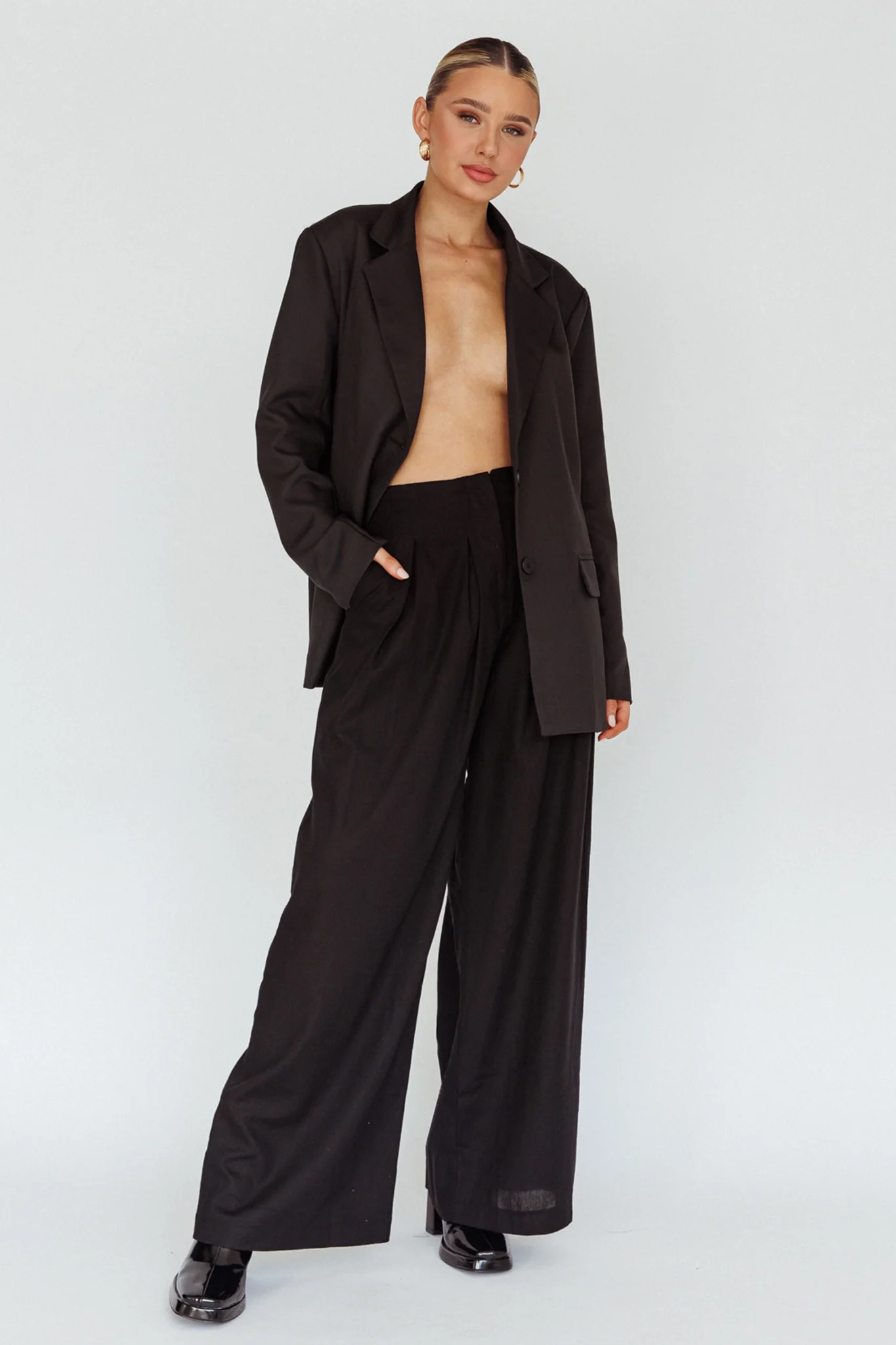 Sloan Side Pocket Trouser Pants Black - Image 5