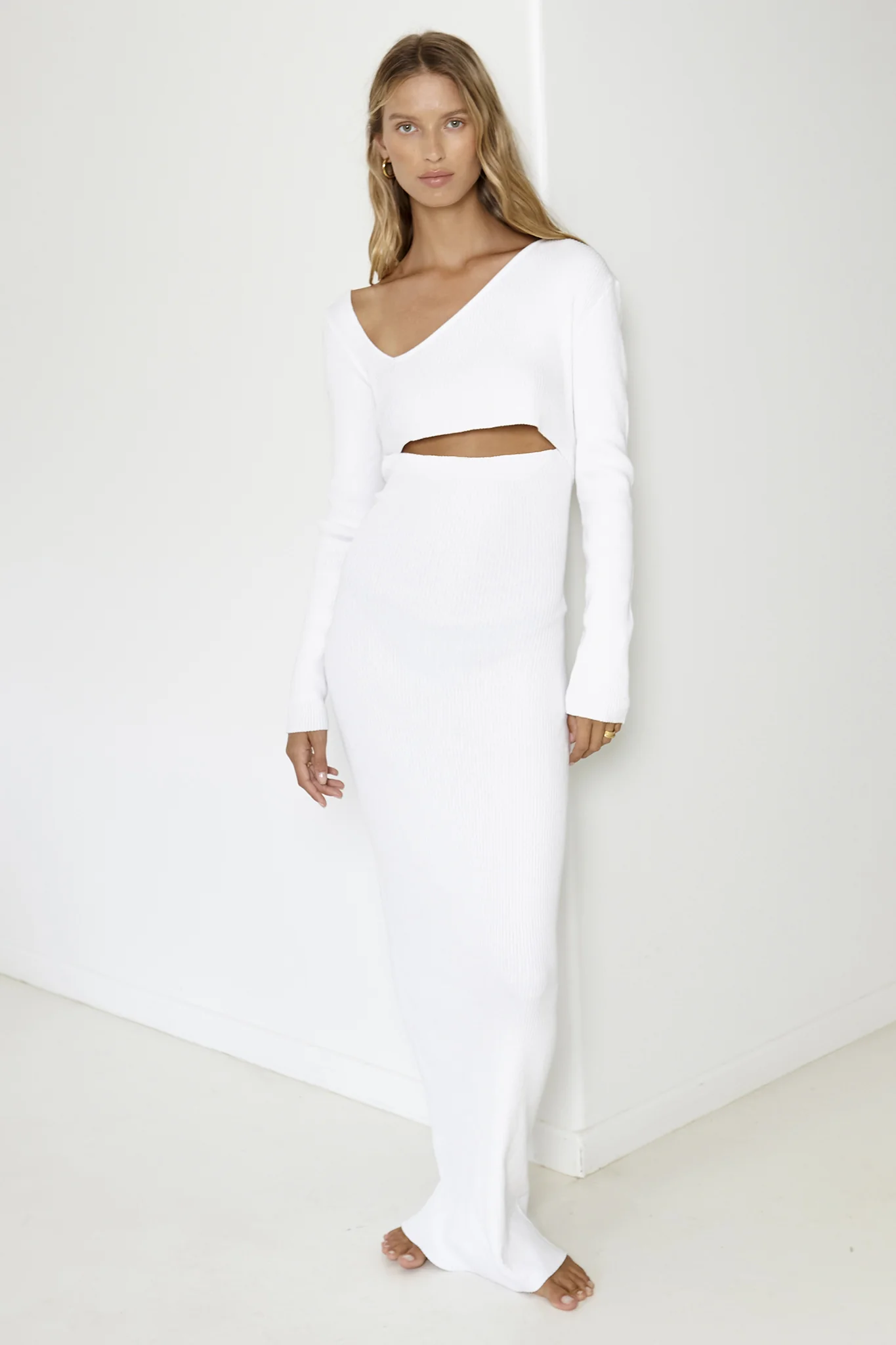 SNDYS Aurora Maxi Dress White - Image 2