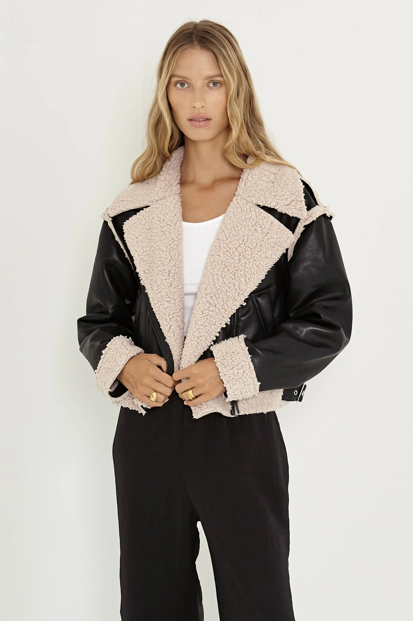 SNDYS Billie Aviator Jacket Black - Image 3