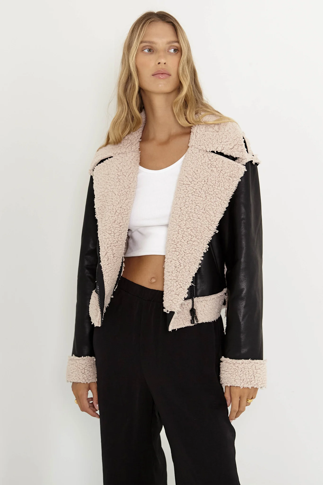 SNDYS Billie Aviator Jacket Black - Image 7
