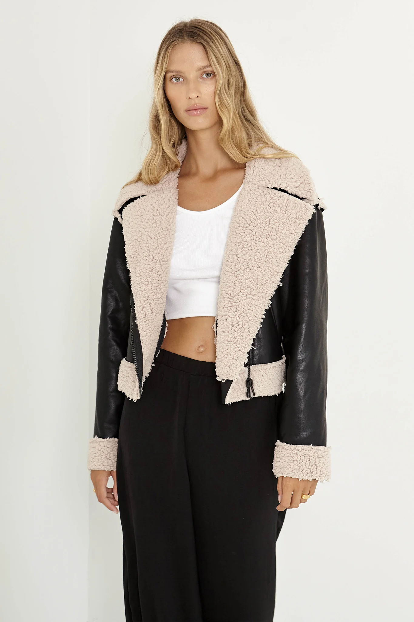 SNDYS Billie Aviator Jacket Black - Image 9