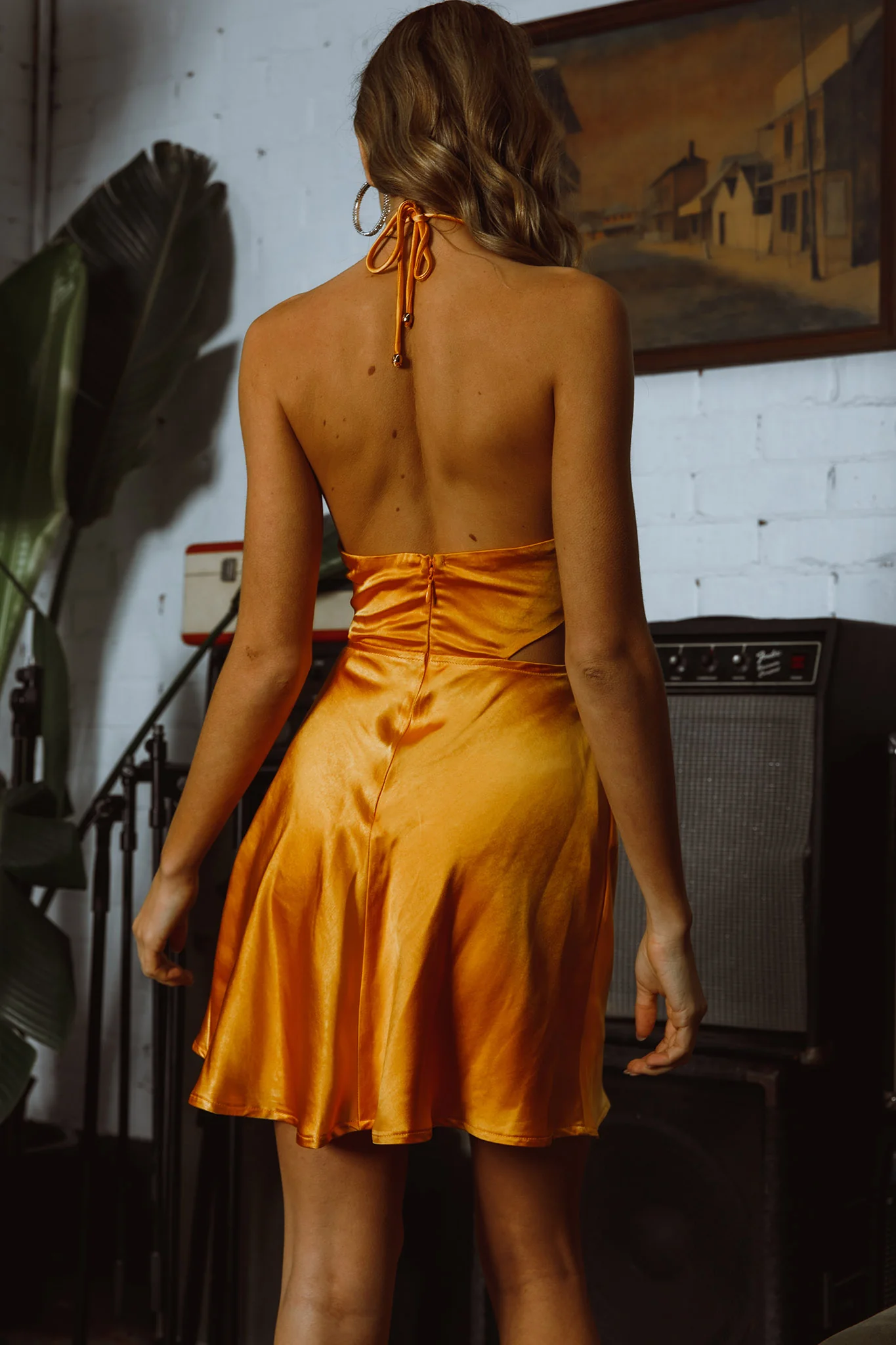 Social Butterfly Cut-Out Waist Mini Dress Mango - Image 2
