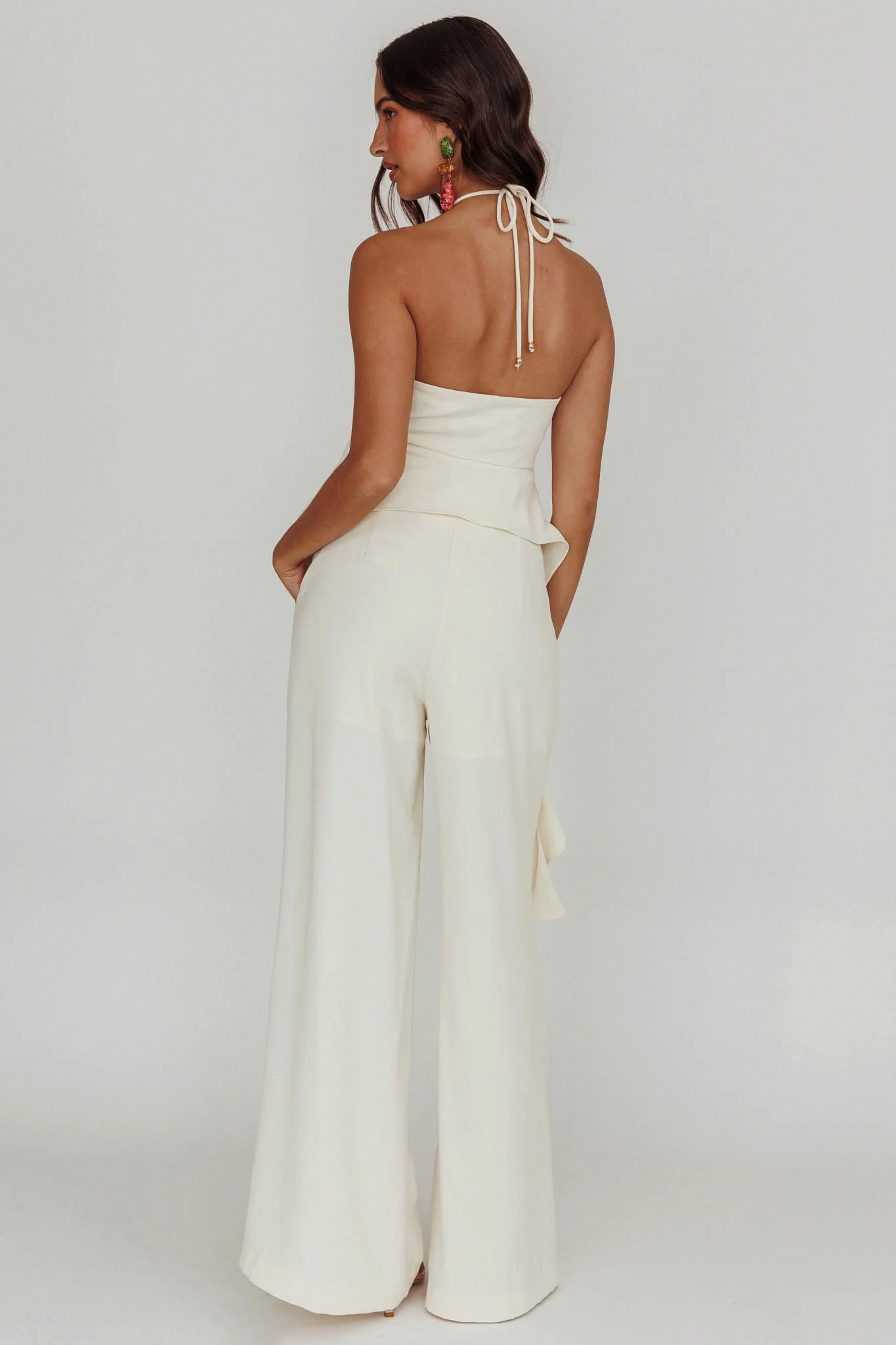 Songbird Wide Leg Pants Bone - Image 3