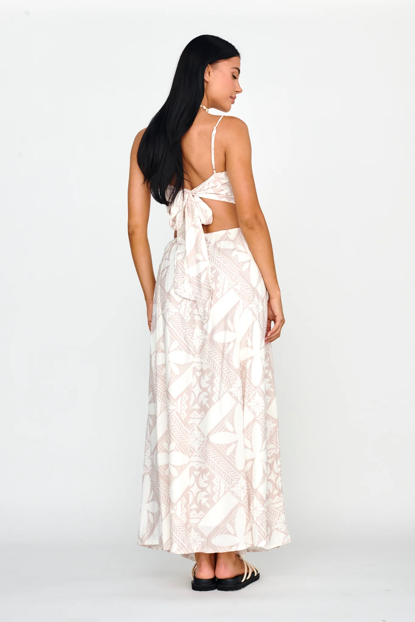Sought After Maxi Skirt Print Latte - Image 3