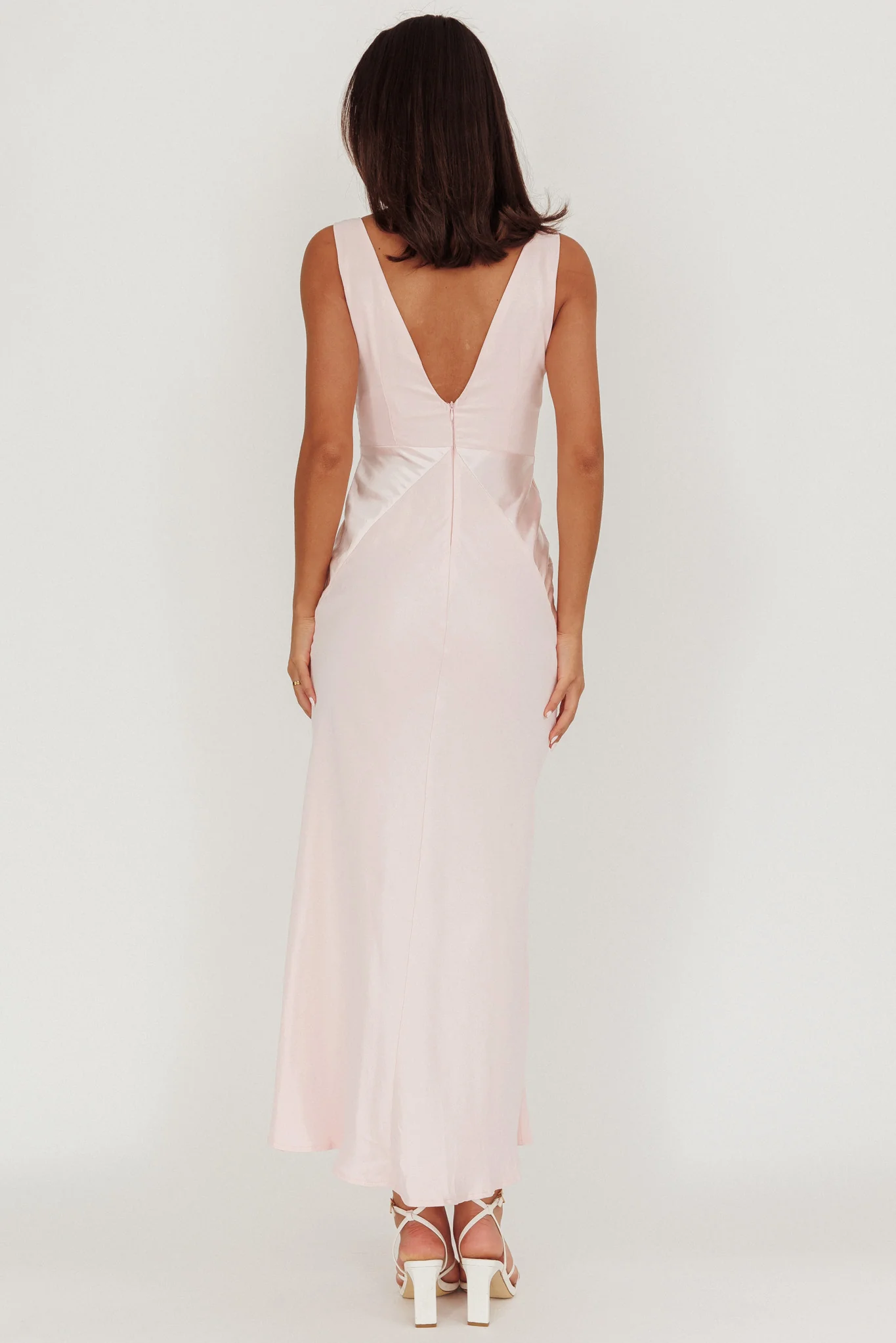 Soul Fire V-Neck Maxi Dress Blush - Image 2