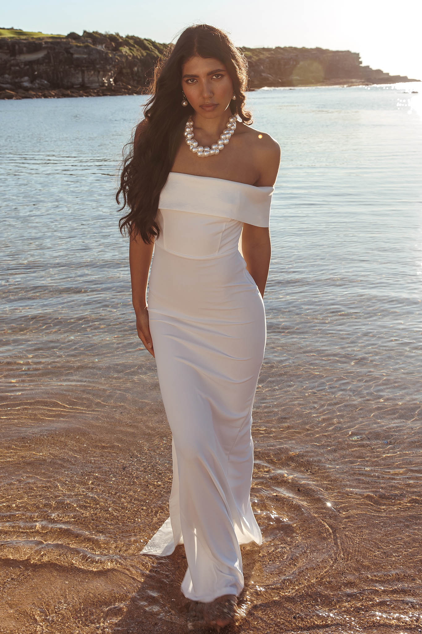 Southern Star Oversized Bow Maxi Dress Ivory - Image 3
