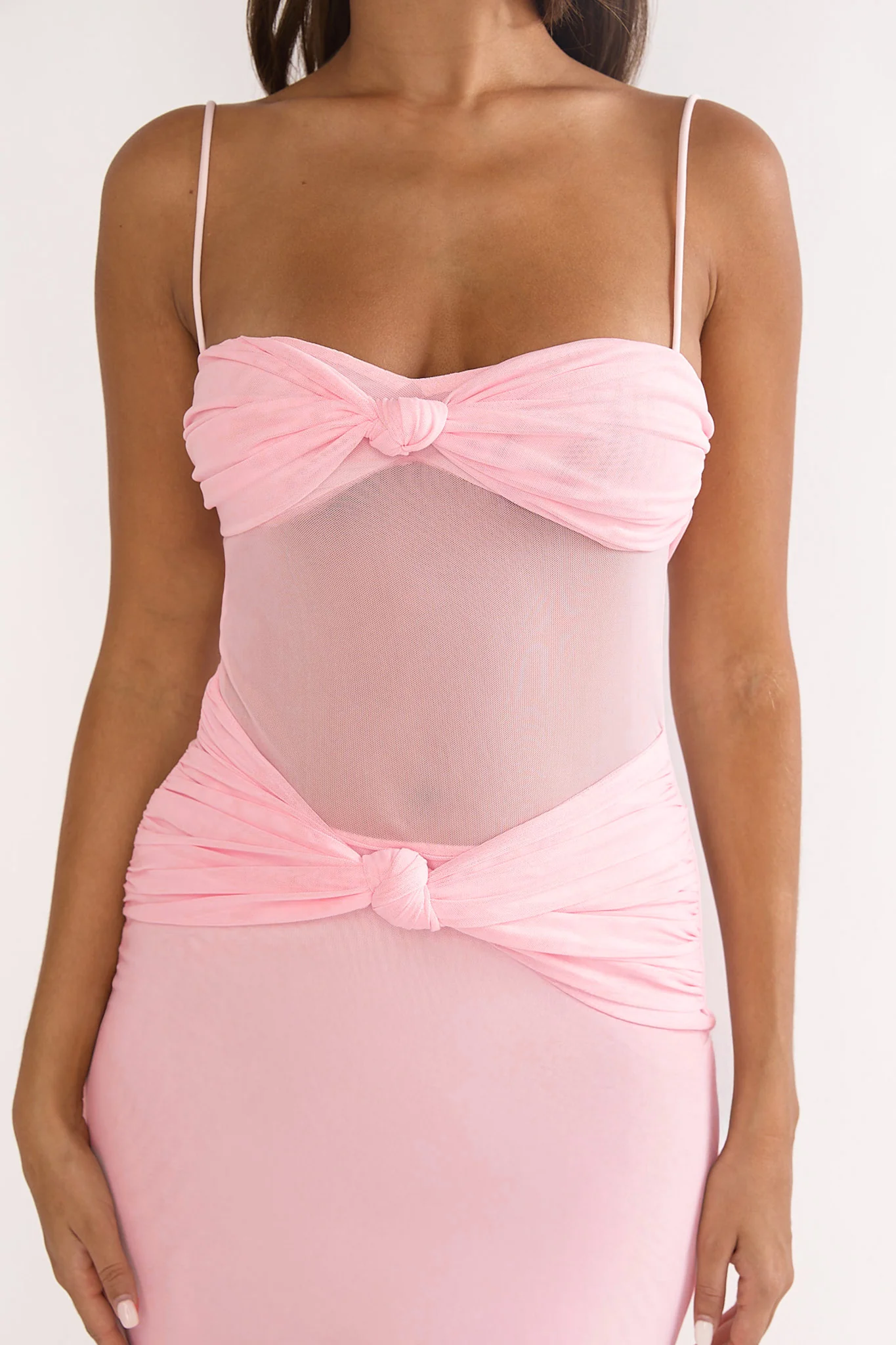 Stara Knot Accent Maxi Dress Blush - Image 3