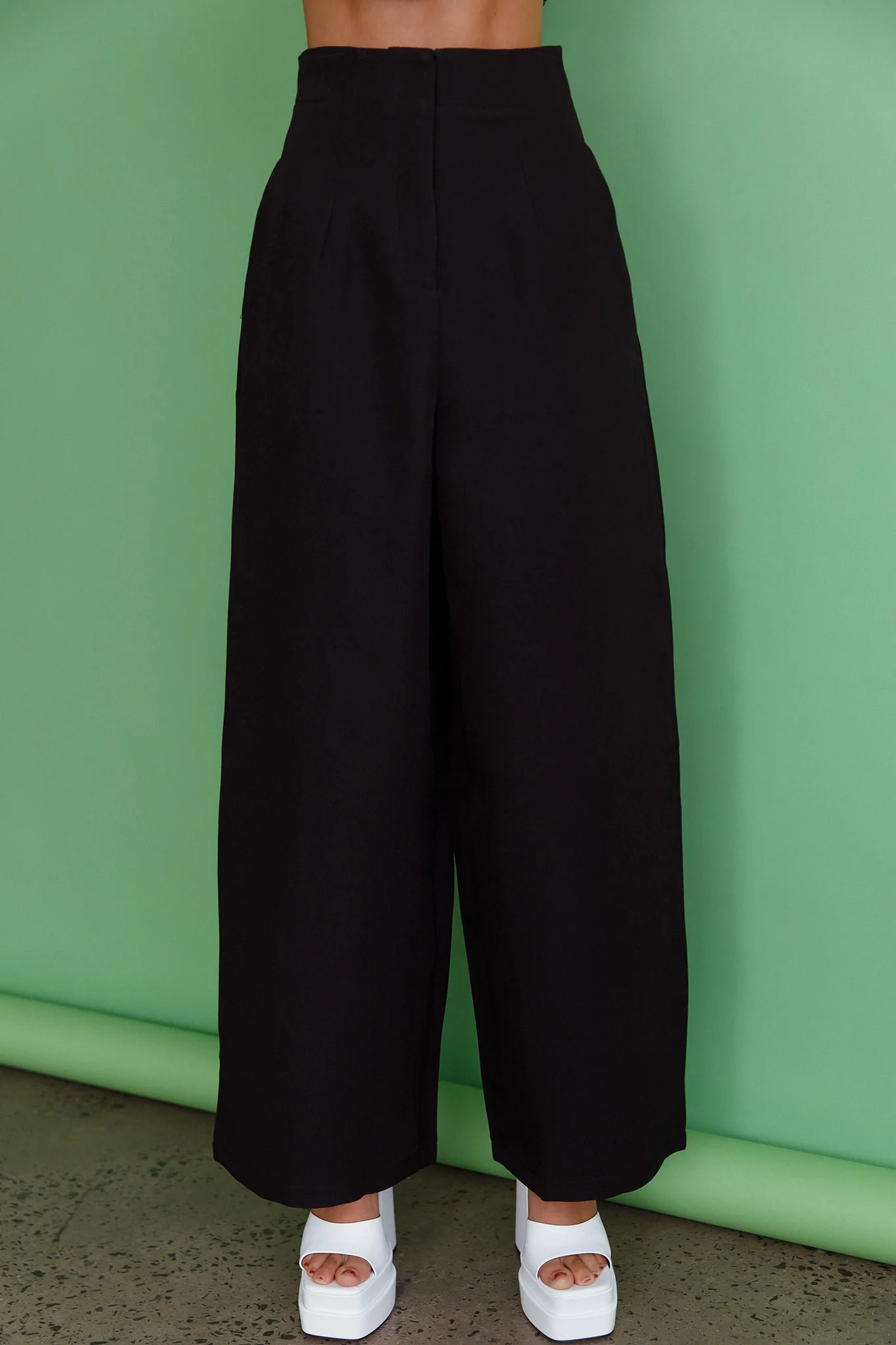 Starke High Waist Wide Leg Pants Black - Image 4
