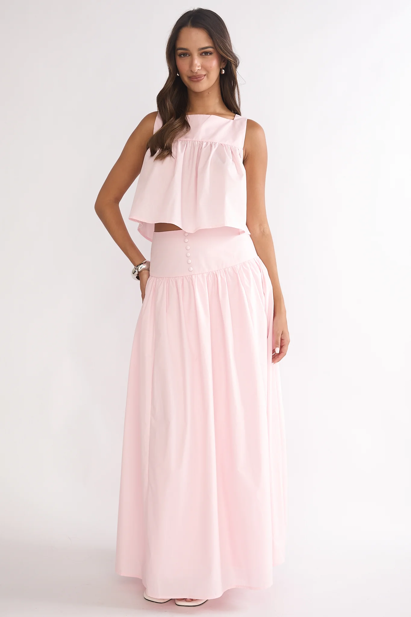Starlina Wide Waistband Maxi Skirt Rosewater - Image 5