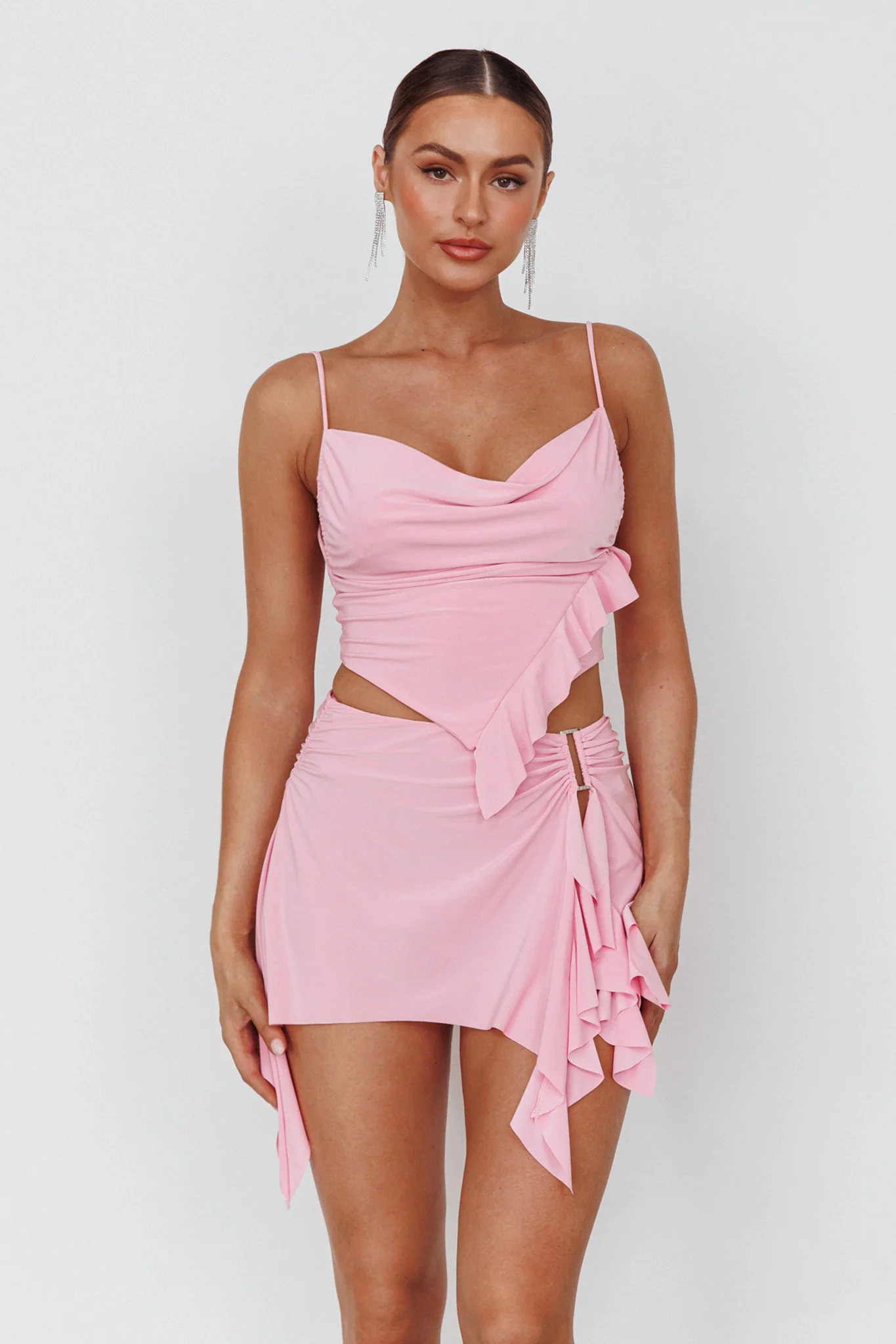 Such A Tease Split Mini Skirt Pink - Image 7