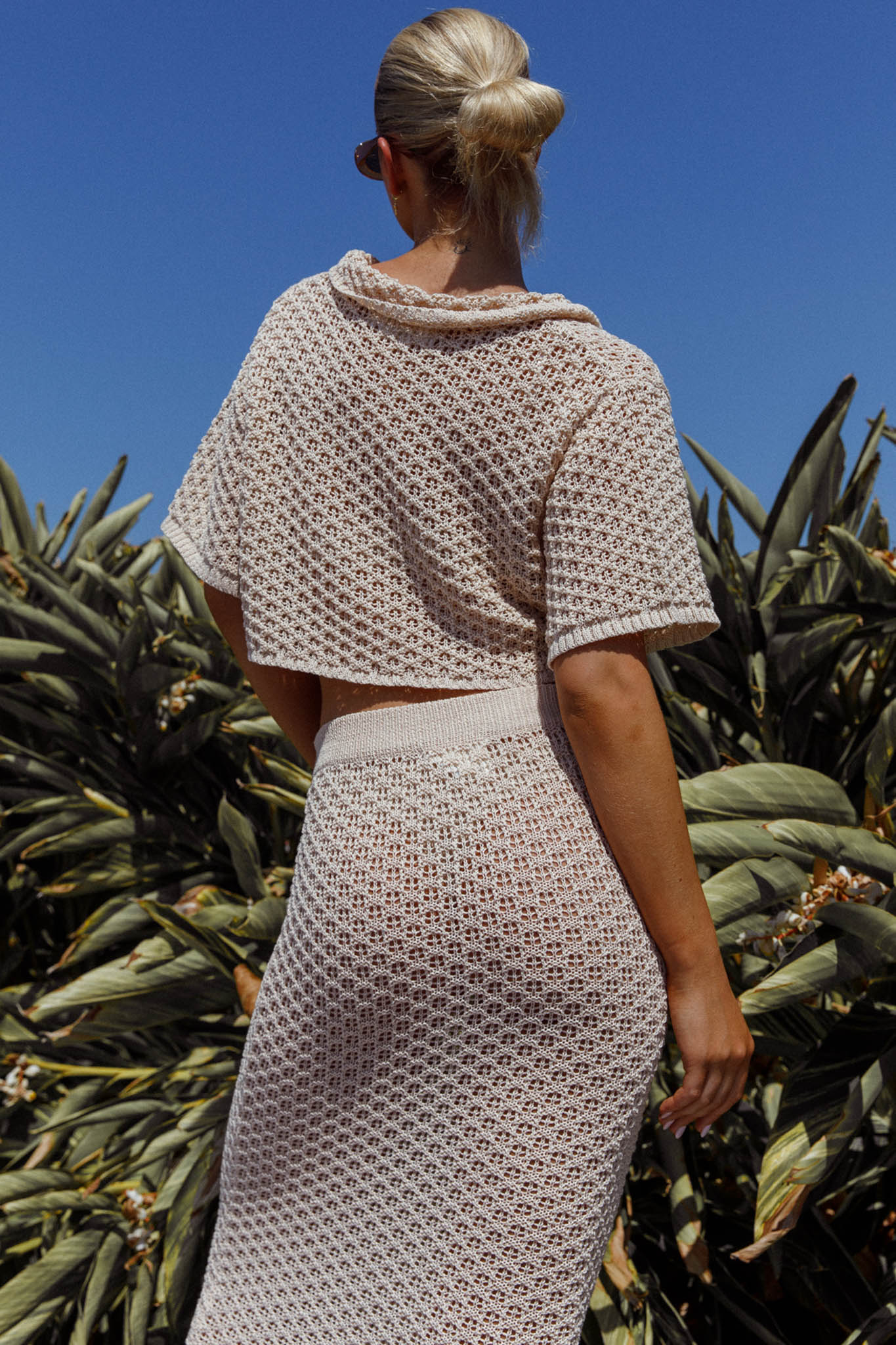 Summer Sunset Crochet Top Oat - Image 2