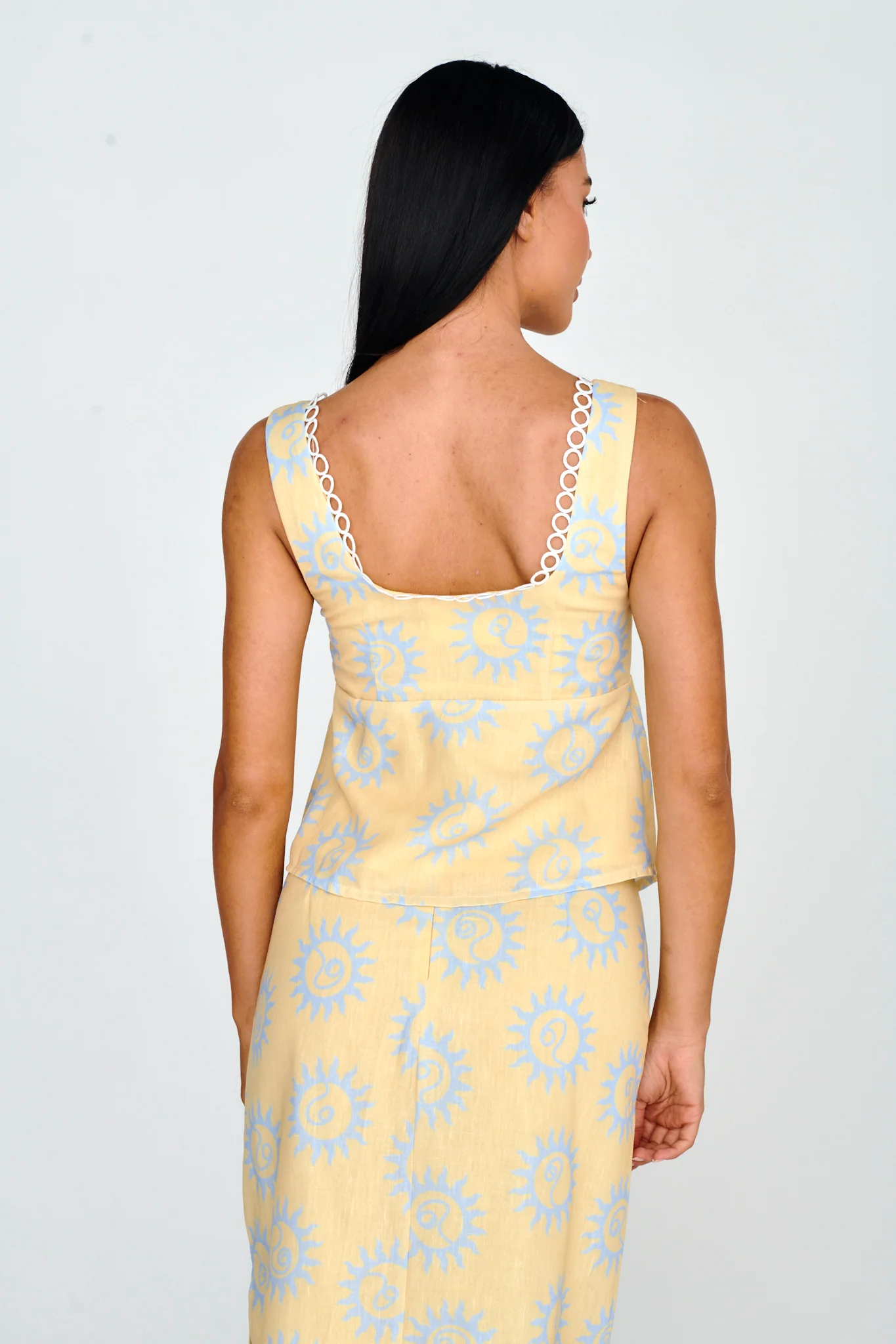 Sun Days Laced Bust Top Sun Lemon - Image 2