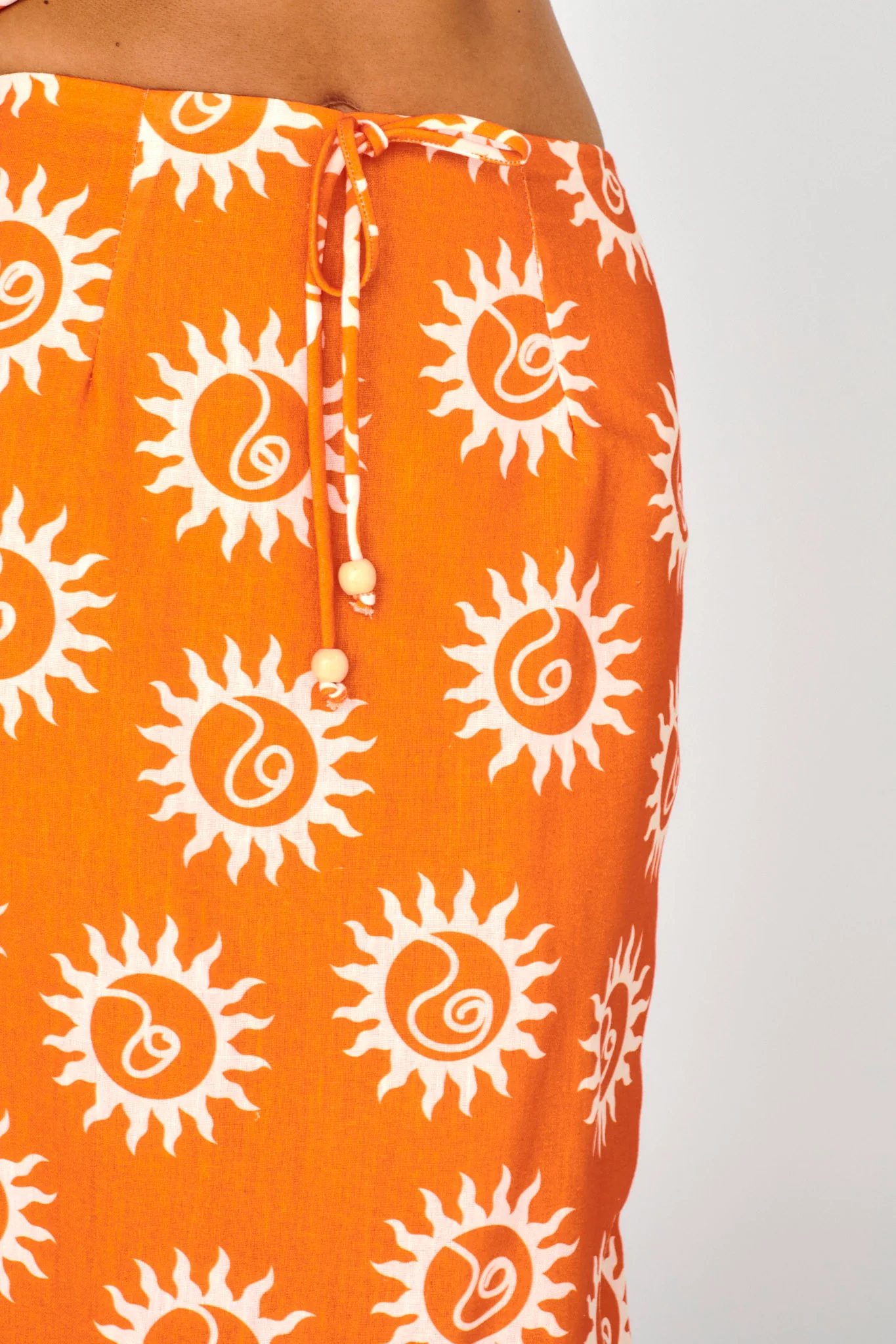 Sun Days Midi Skirt Sun Orange - Image 3