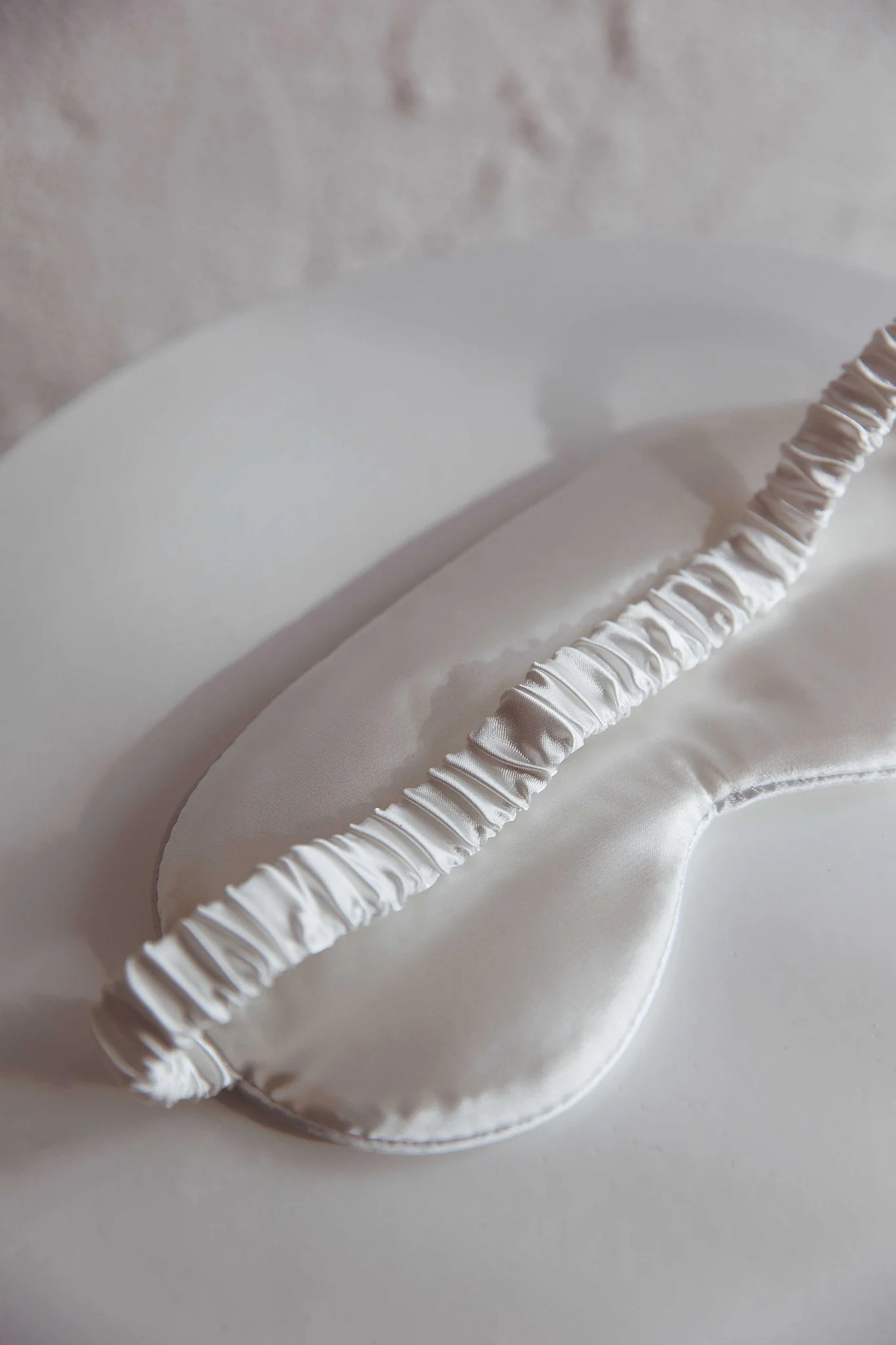 Sweet Dreams Satin Eye Mask White - Image 2
