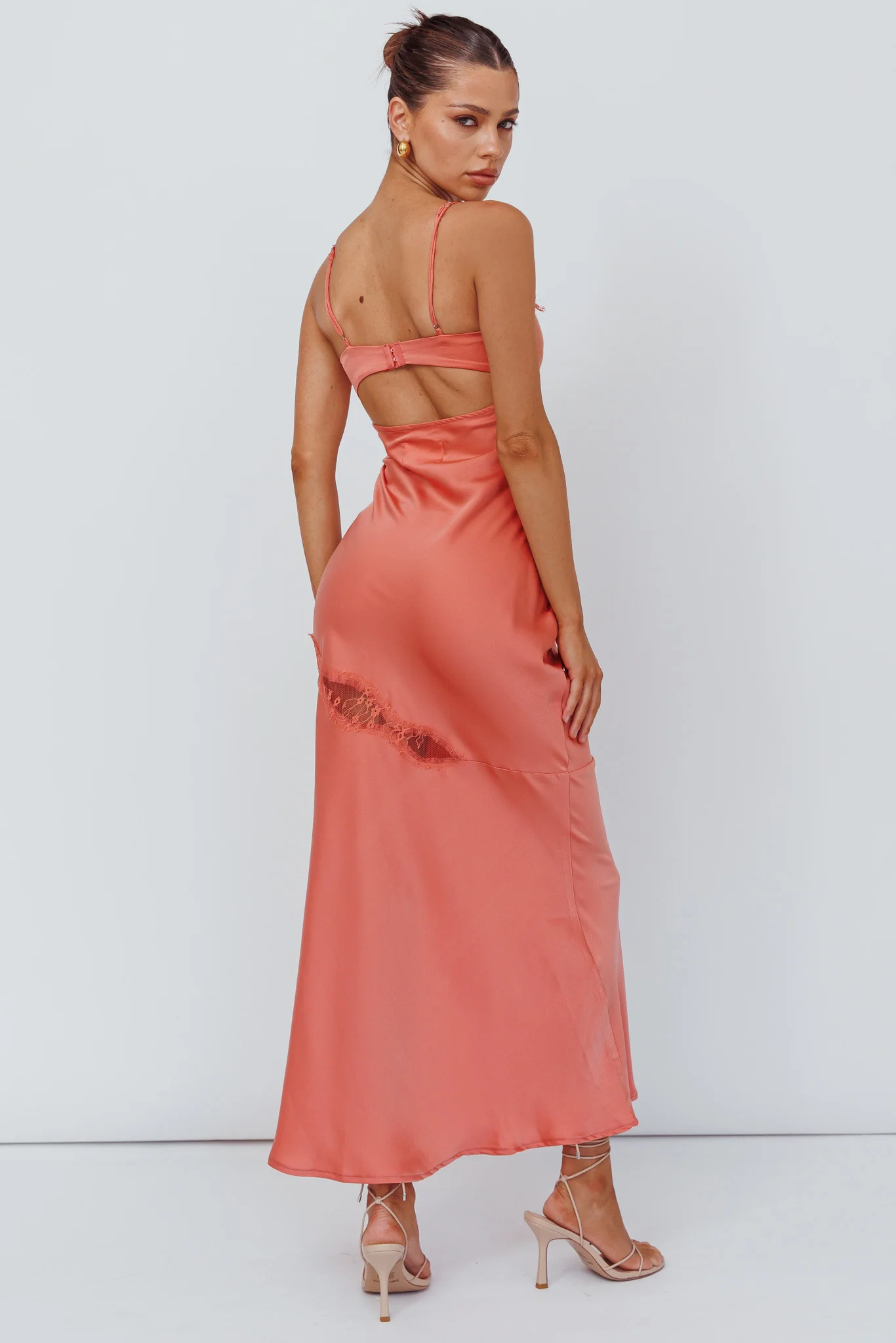 Sweet Talker Lace Trim Midi Dress Mango - Image 2