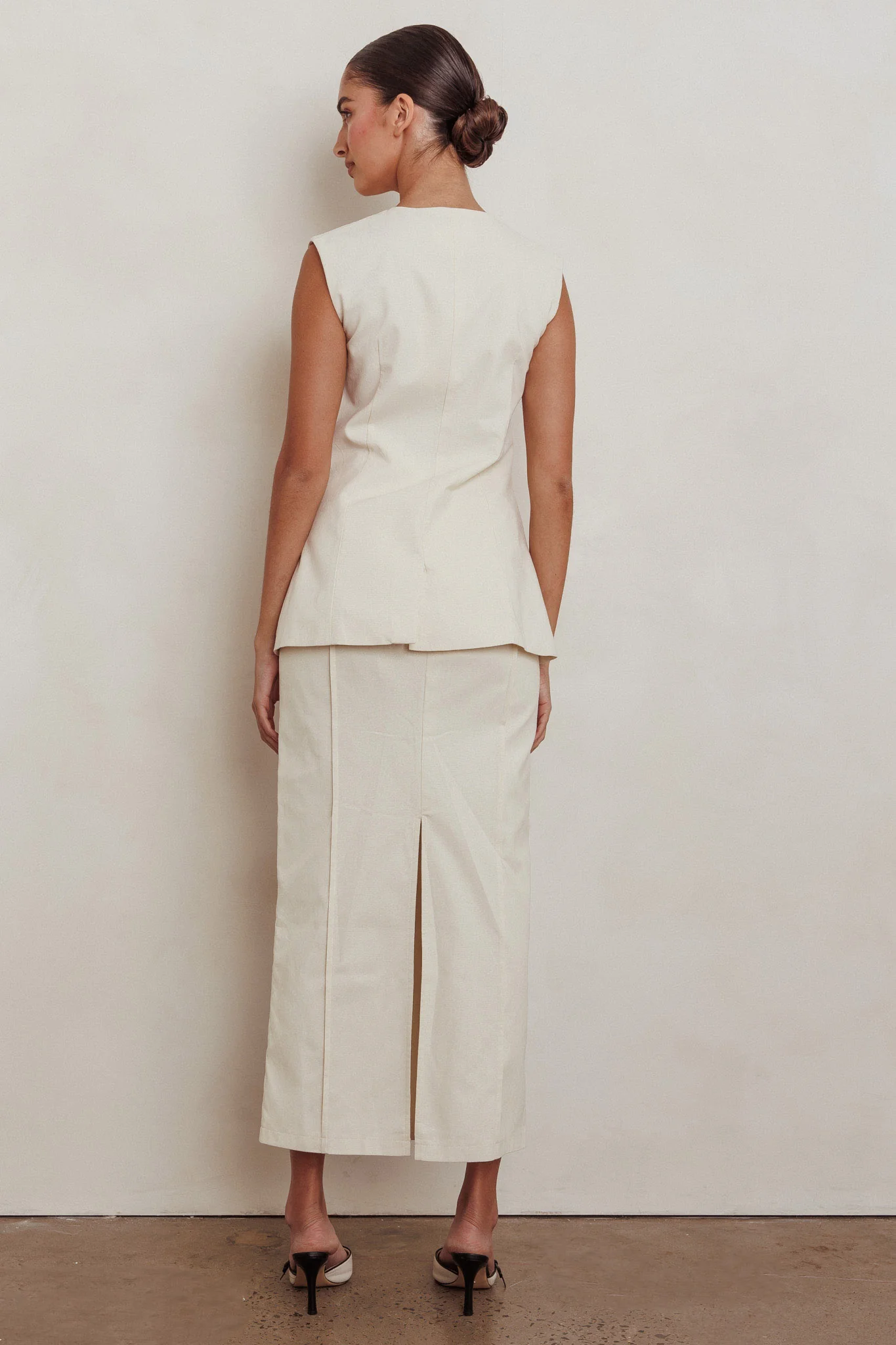 Sweet Treat Column Maxi Skirt Oat - Image 4