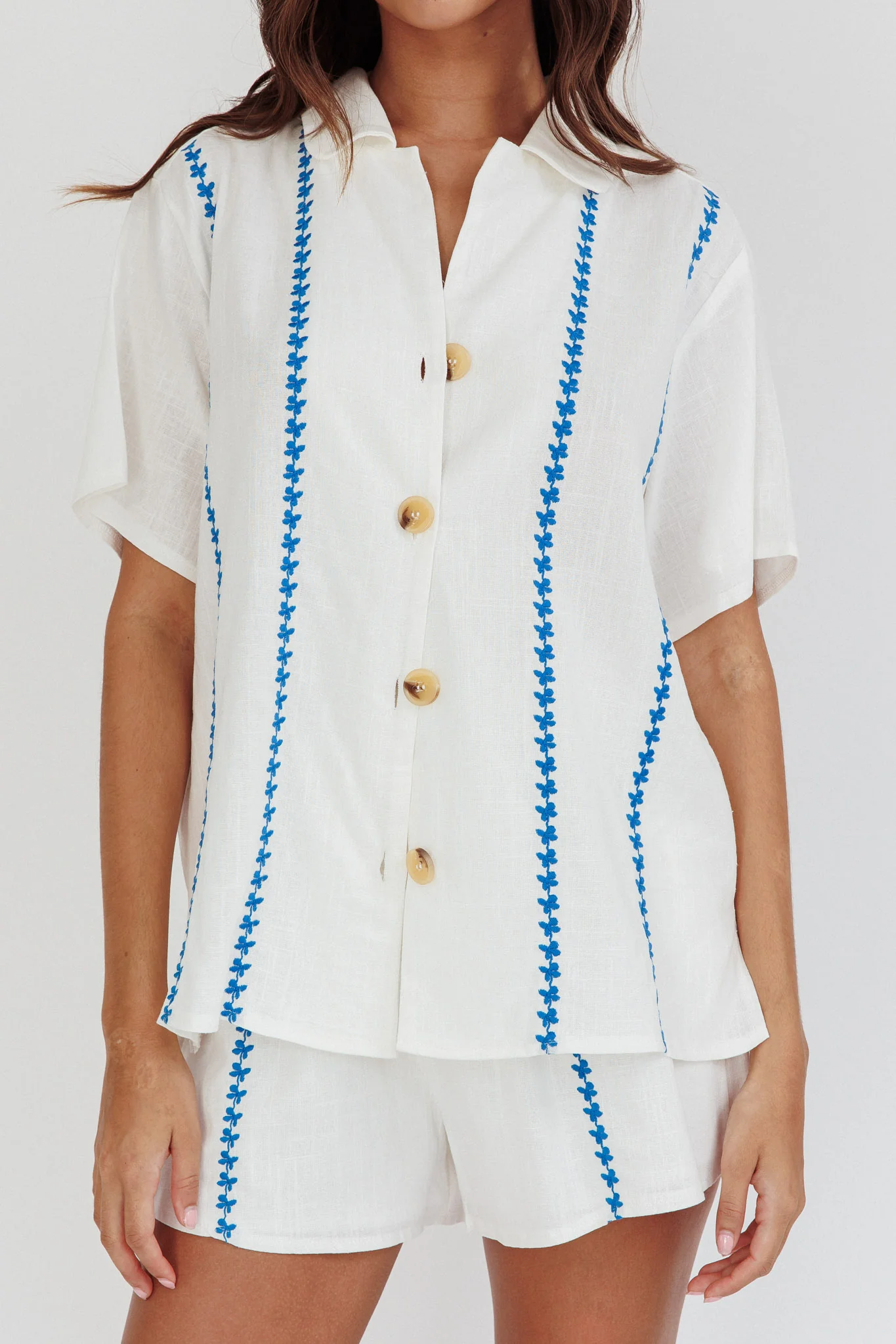Swing Of Things Embroidered Shirt White - Image 4