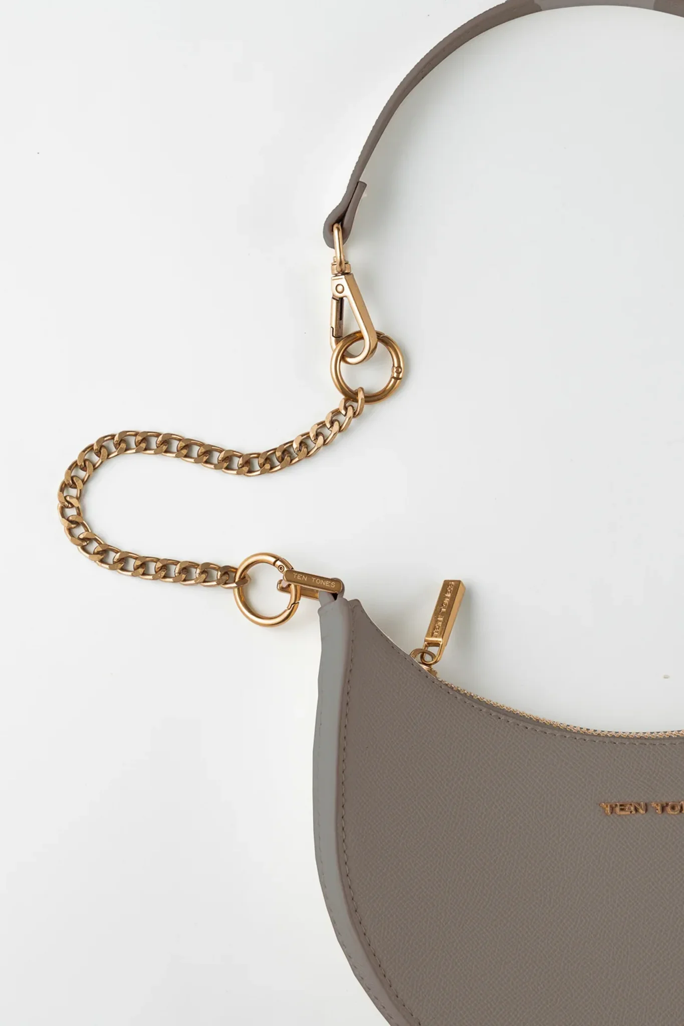 TEN TONES Grayson Moon Bag Beige - Image 2